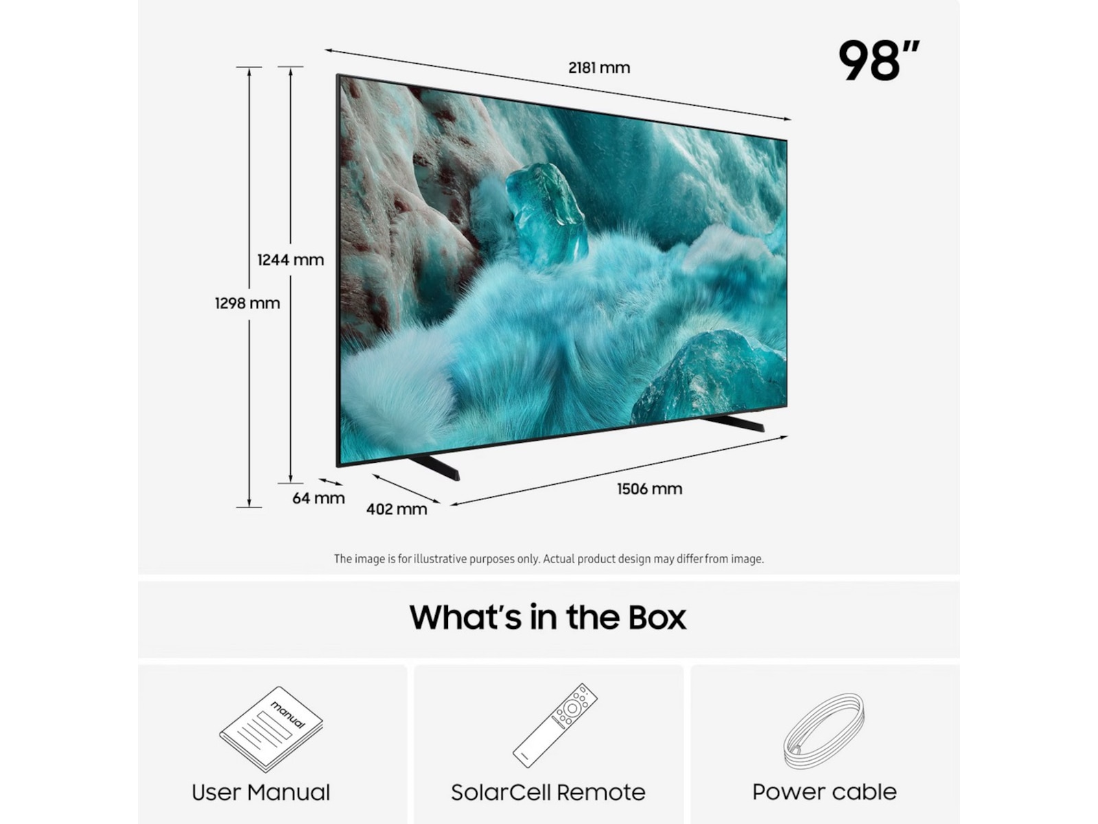 Samsung 98" Q7F QLED Q7F 4K Smart TV (2025) Over 80 tommer TV