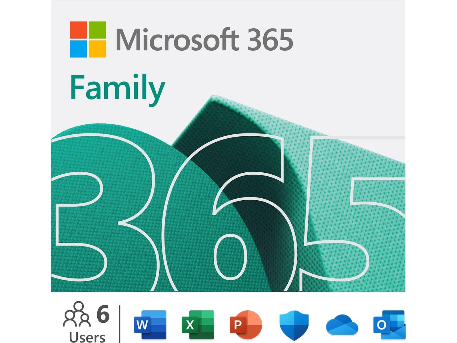 Microsoft M365 Family 1 år Kontorapplikasjoner