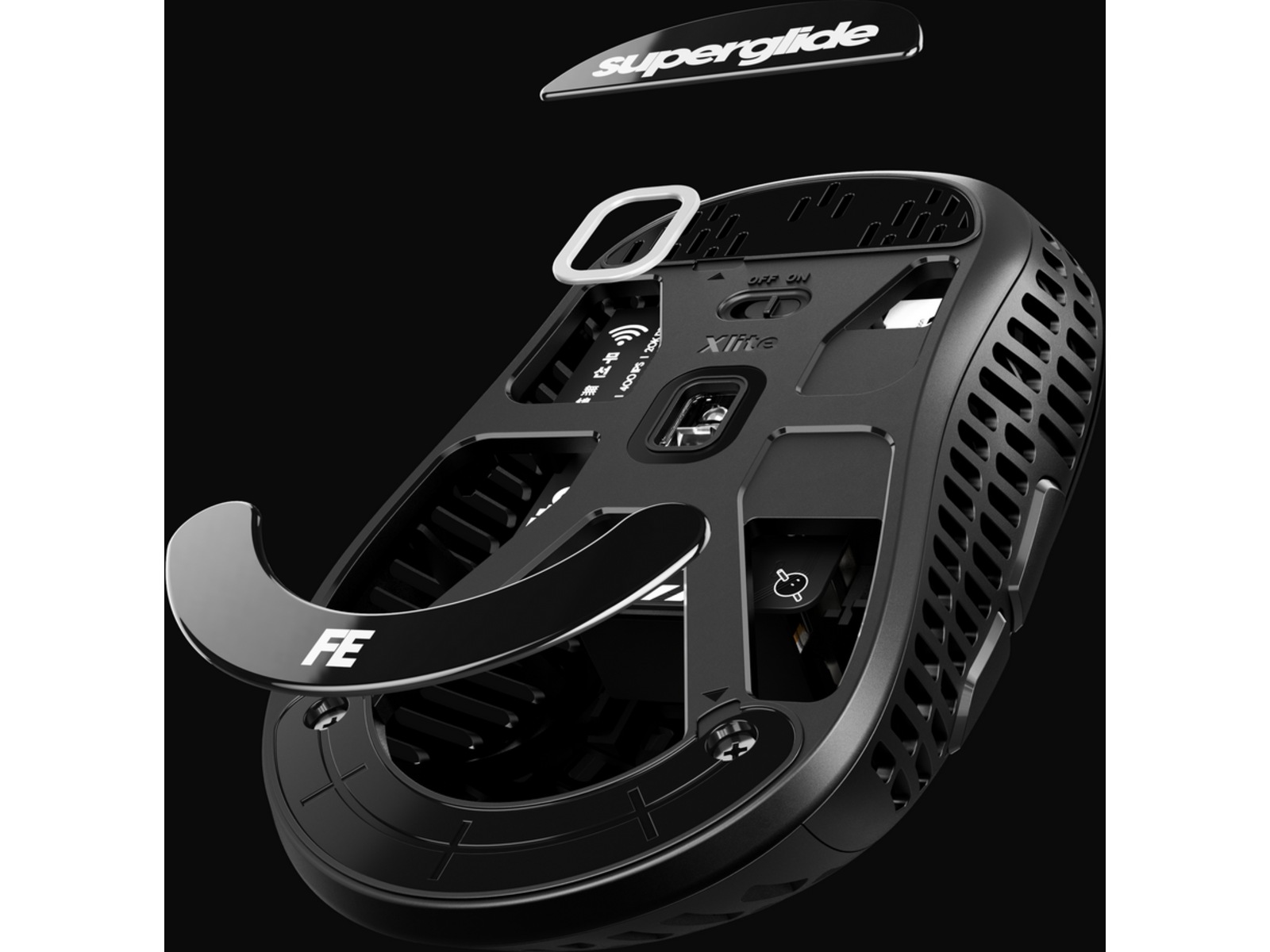 Pulsar Superglide Type-C Xlite Series (sort) Tilbehør til gaming- tastatur og mus