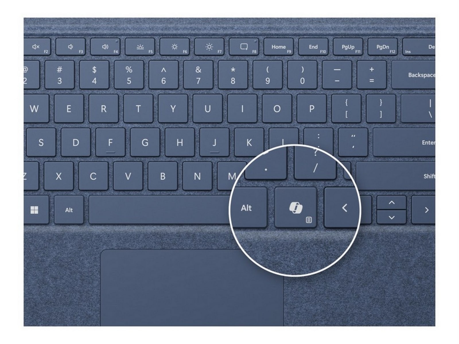 Microsoft Surface Pro Keyboard med oppbevaring til pen (platina) -B-Grade Demo annet i PC & nettbrett