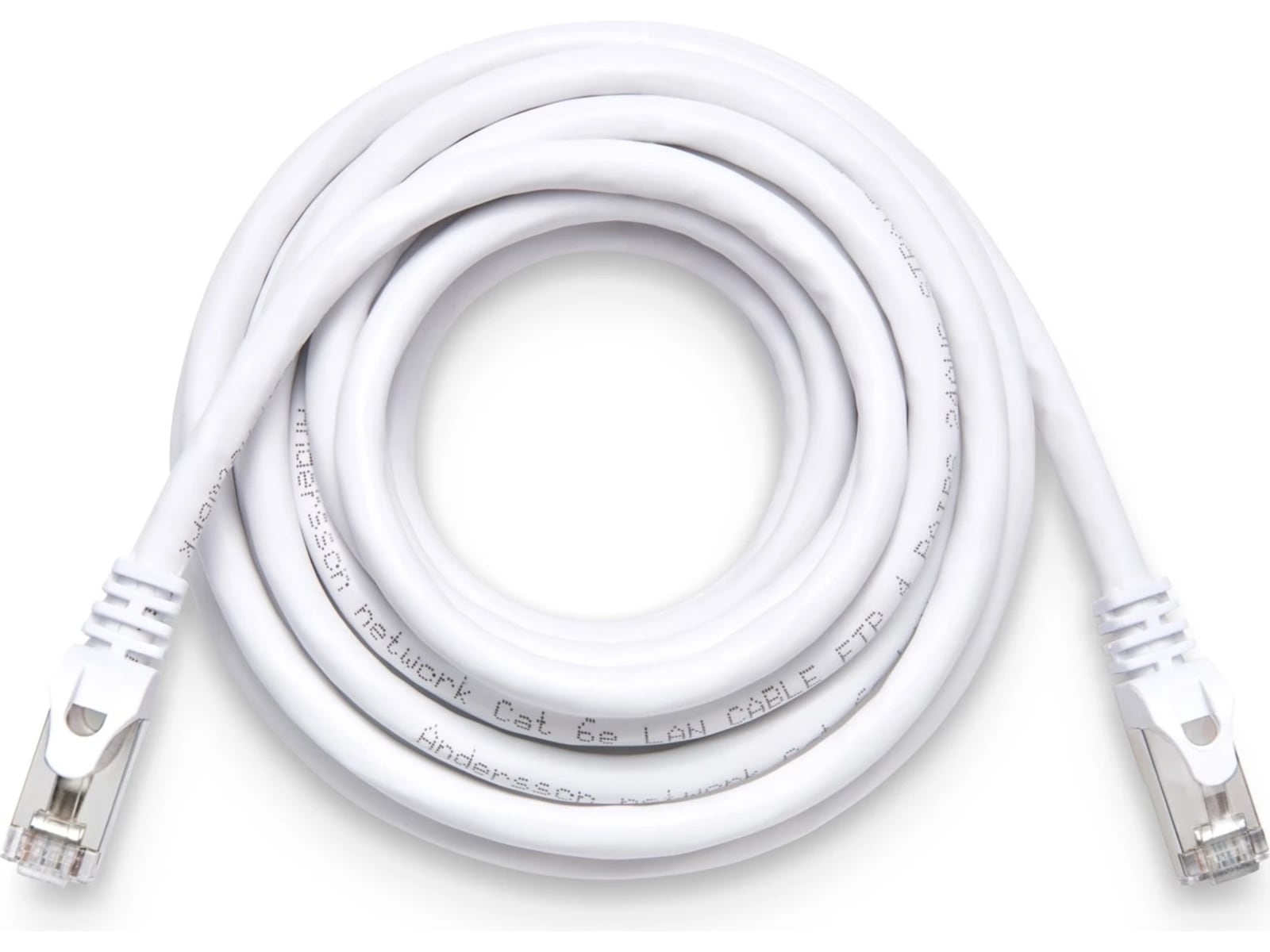 Andersson Nettverkskabel Cat6a 3m (hvit) Nettverkskabler