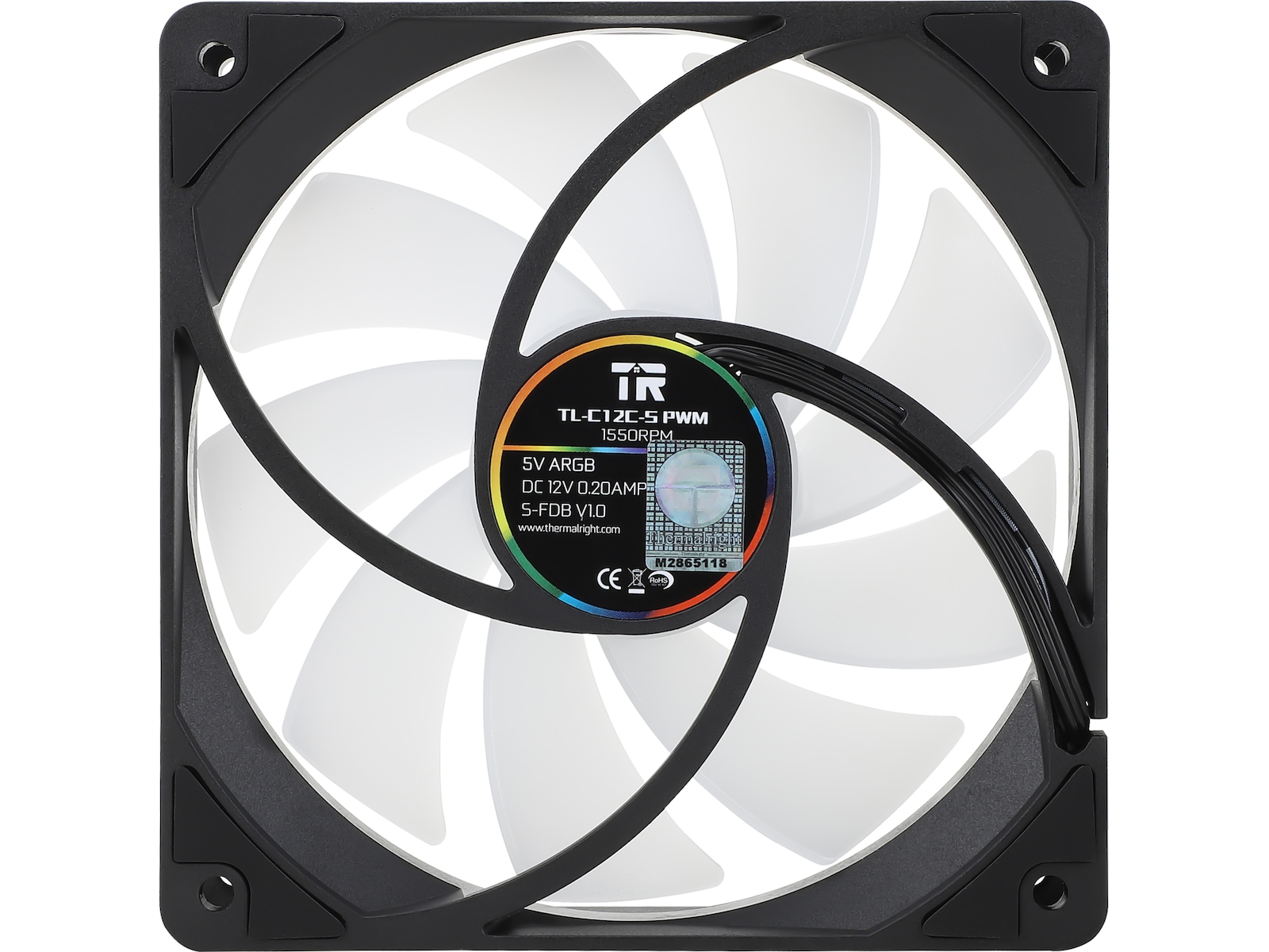 Thermalright TL-C12C-S ARGB 120mm Vifte 3-Pack (sort) Vifter