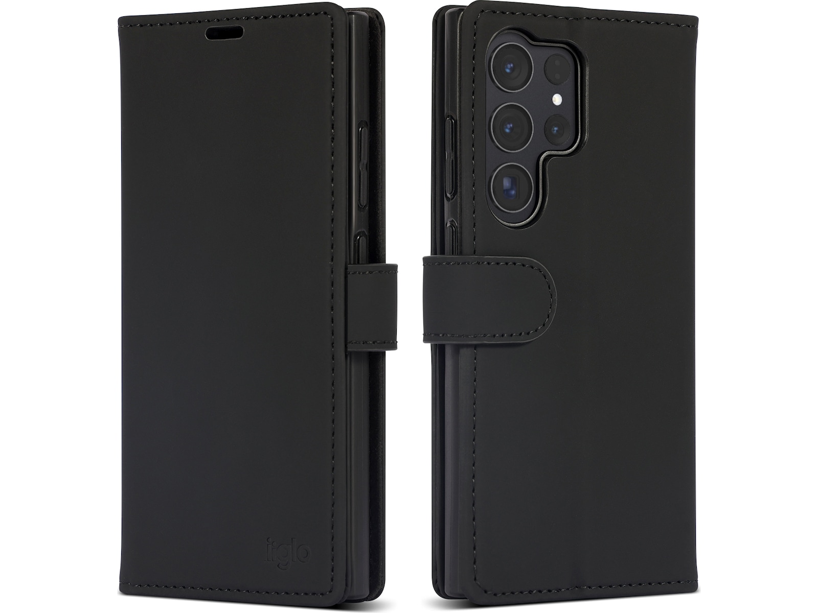 iiglo Galaxy S24 Ultra Lommebokdeksel (sort) Mobildeksel
