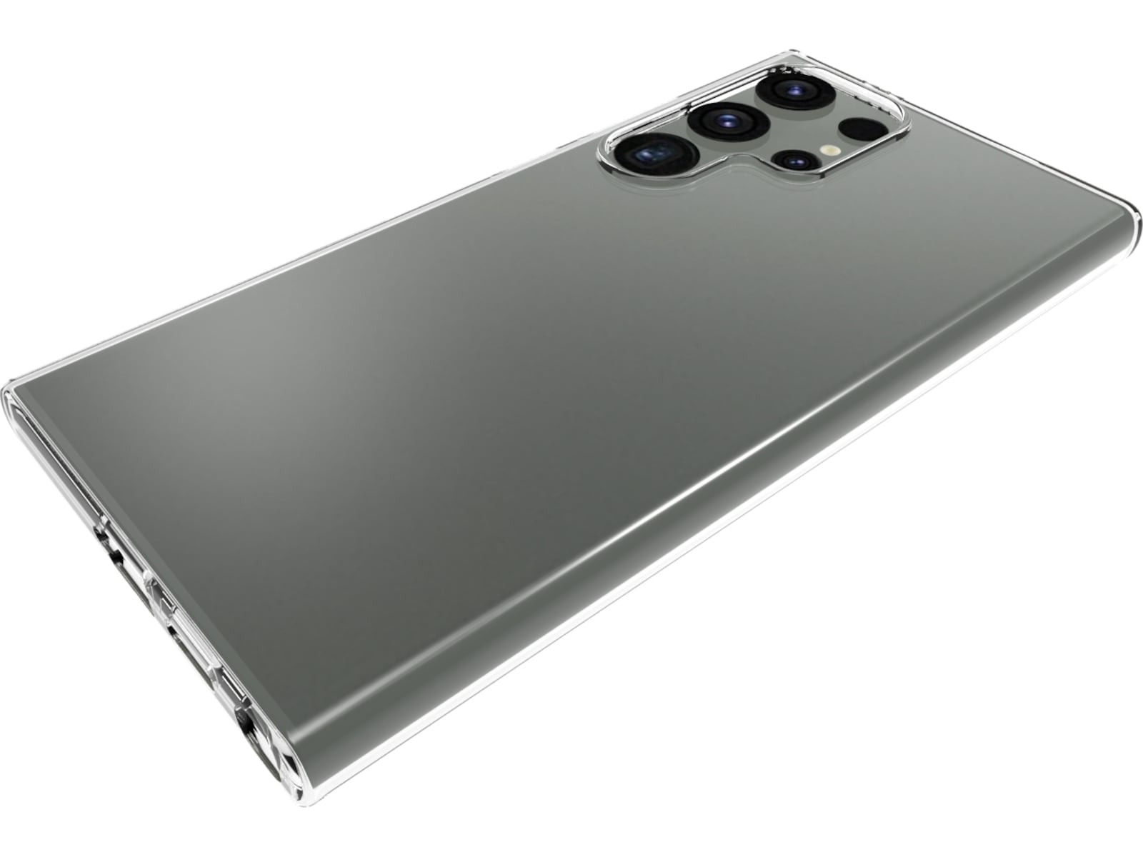 iiglo Galaxy S24 Ultra Silikondeksel (gjennomsiktig) Mobildeksel