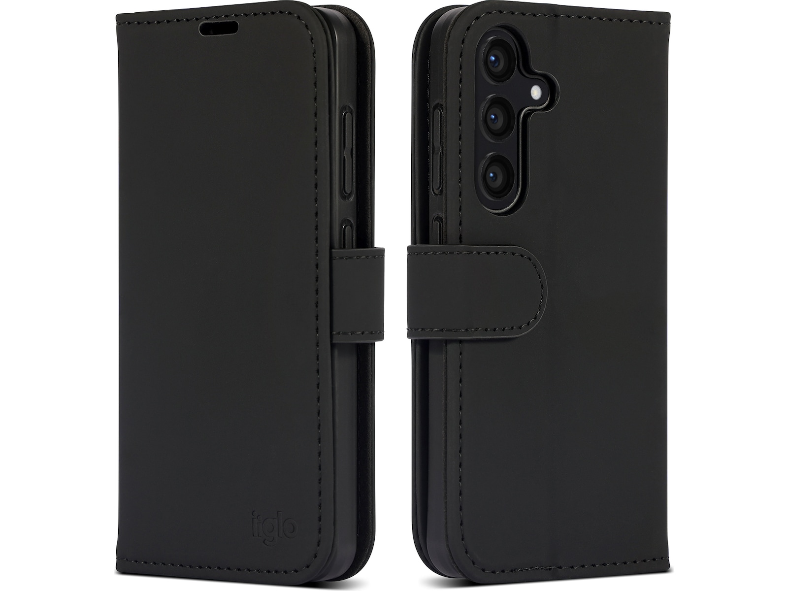 iiglo Galaxy S24 Lommebokdeksel (sort) Mobildeksel