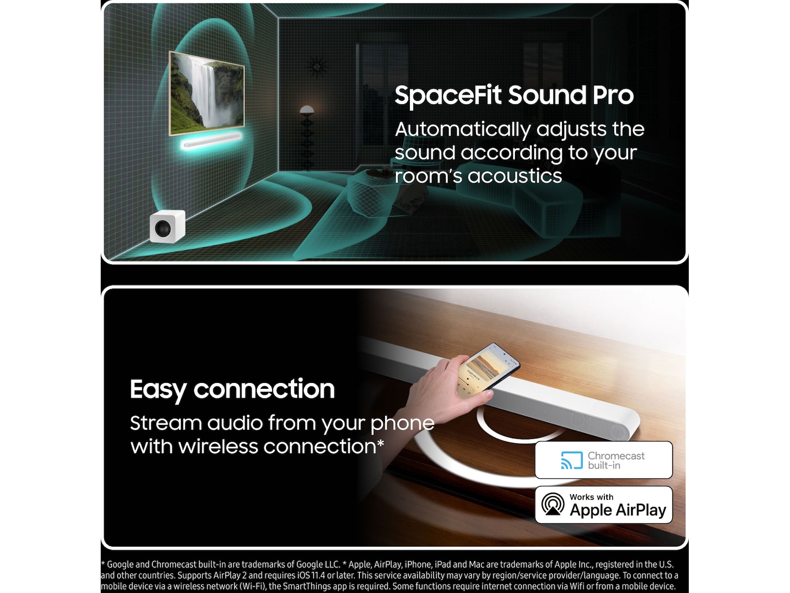 Samsung HW-S811D soundbar med subwoofer (hvit) Lydplanker