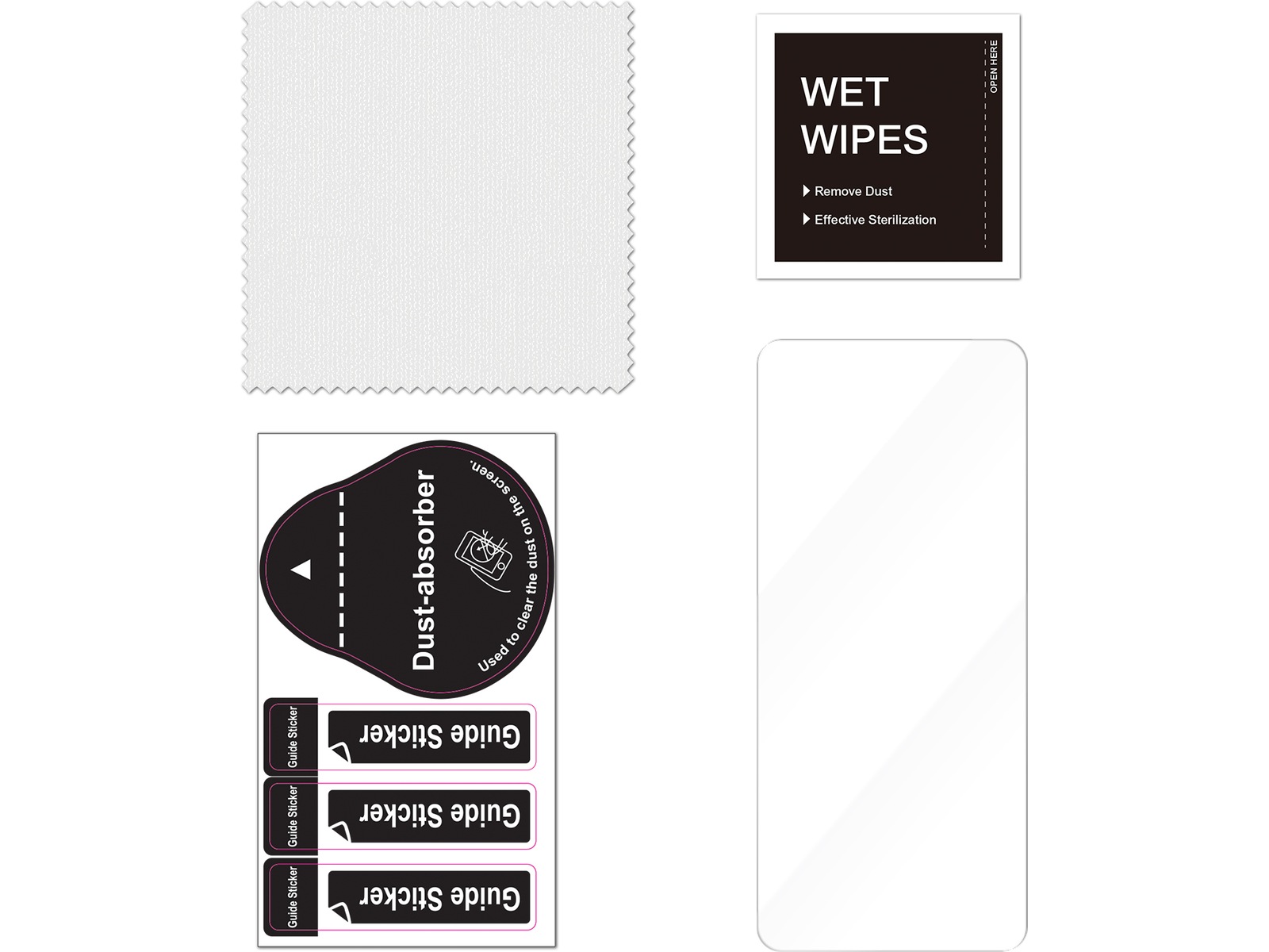 iiglo iPhone 16 Plus / 15 Plus Clear Glass skjermbeskytter Skjermbeskytter