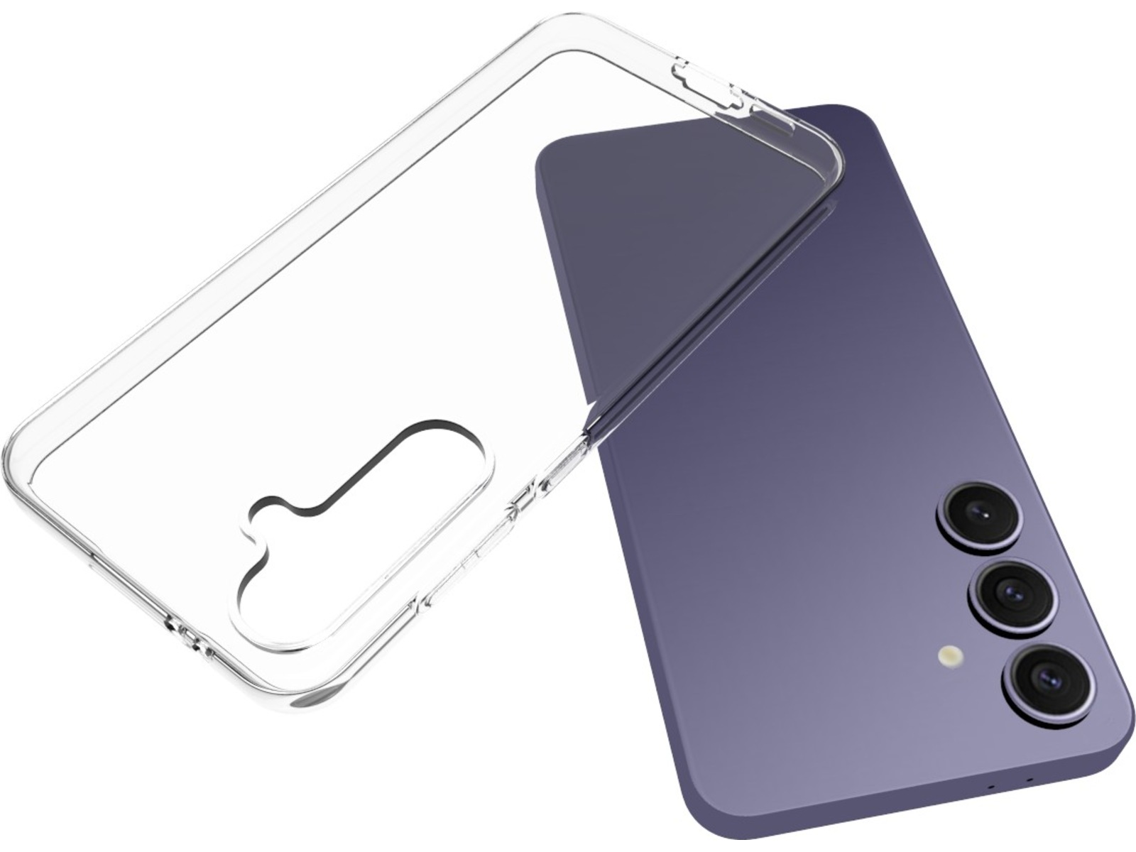 iiglo Galaxy S24 FE Silikondeksel (gjennomsiktig) Mobildeksel