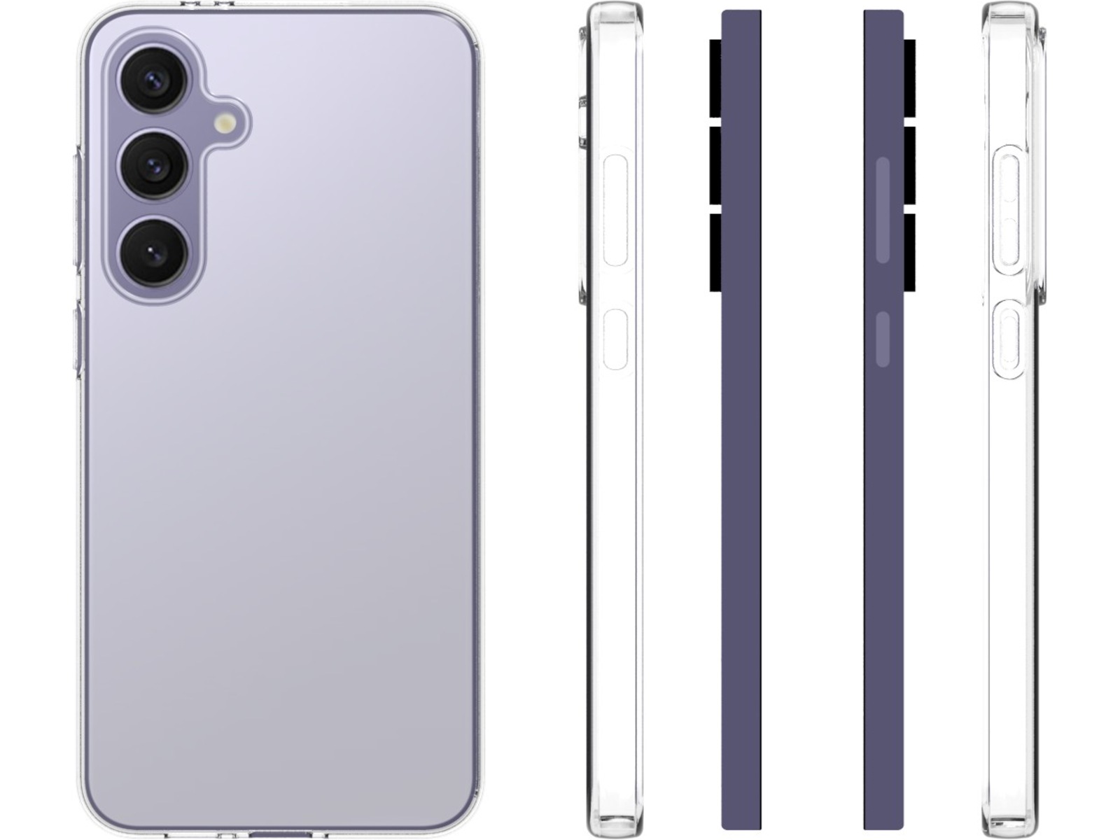 iiglo Galaxy S24 FE Silikondeksel (gjennomsiktig) Mobildeksel