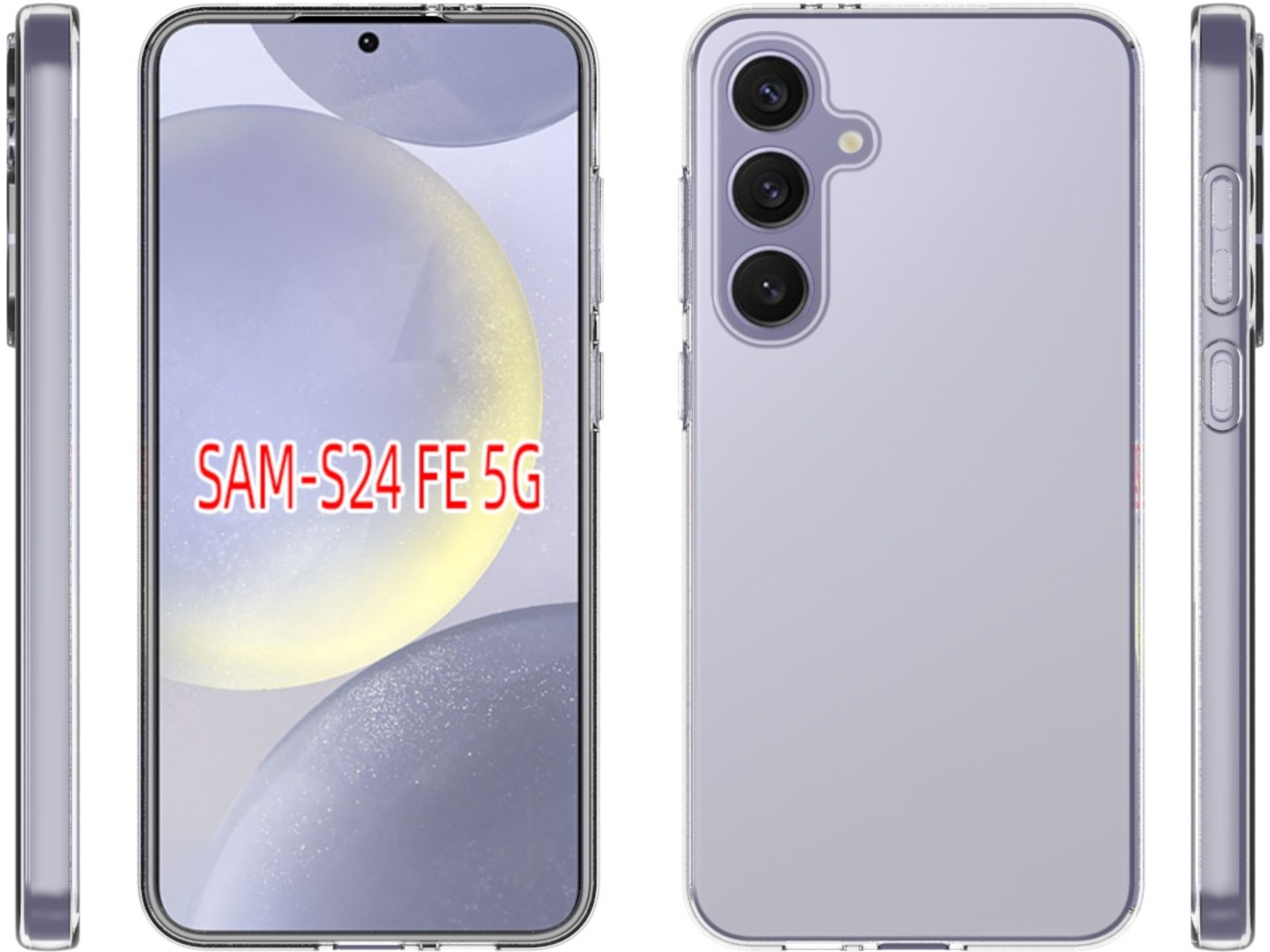 iiglo Galaxy S24 FE Silikondeksel (gjennomsiktig) Mobildeksel