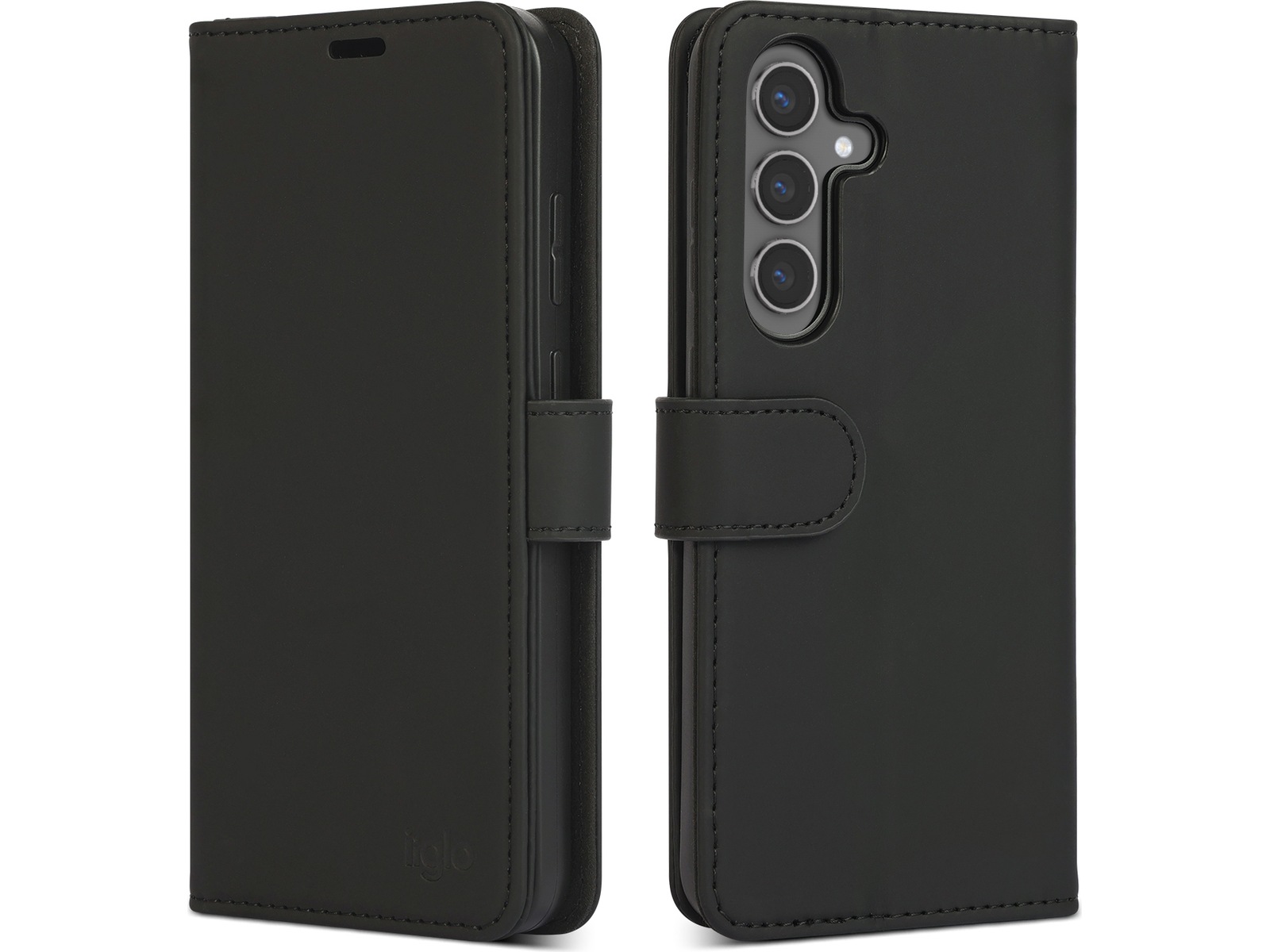 iiglo Galaxy S25+ Lommebokdeksel (sort) Mobildeksel