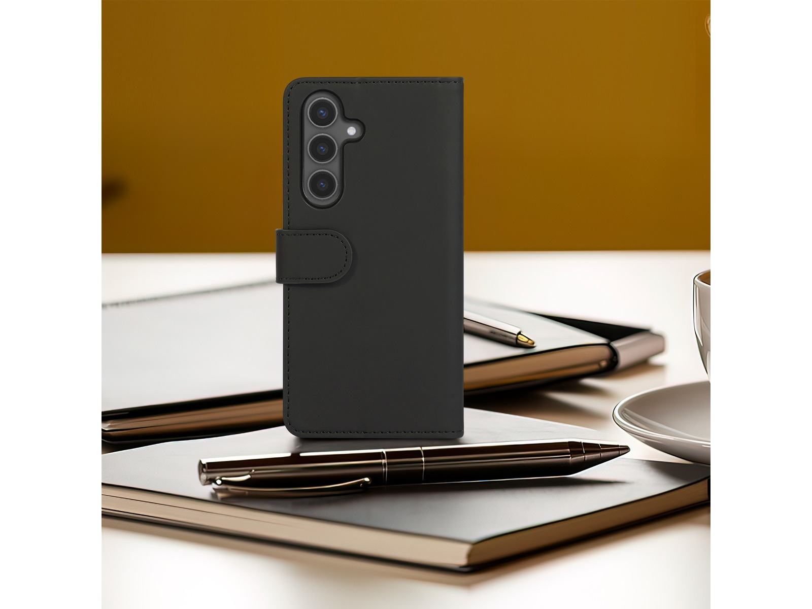 iiglo Galaxy S25+ Lommebokdeksel (sort) Mobildeksel