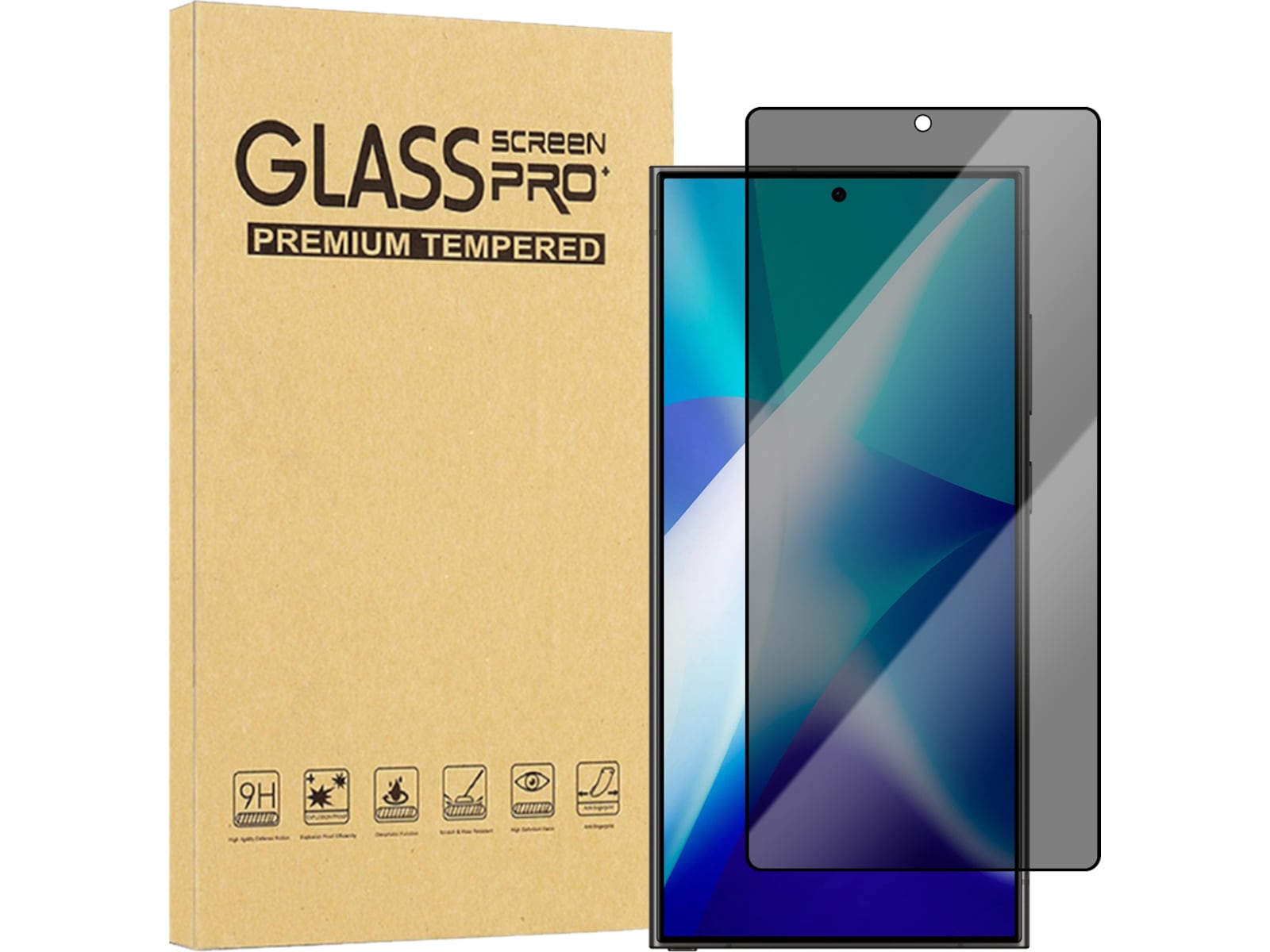 iiglo Galaxy S25 Ultra Privacy Skjermbeskytter Skjermbeskytter