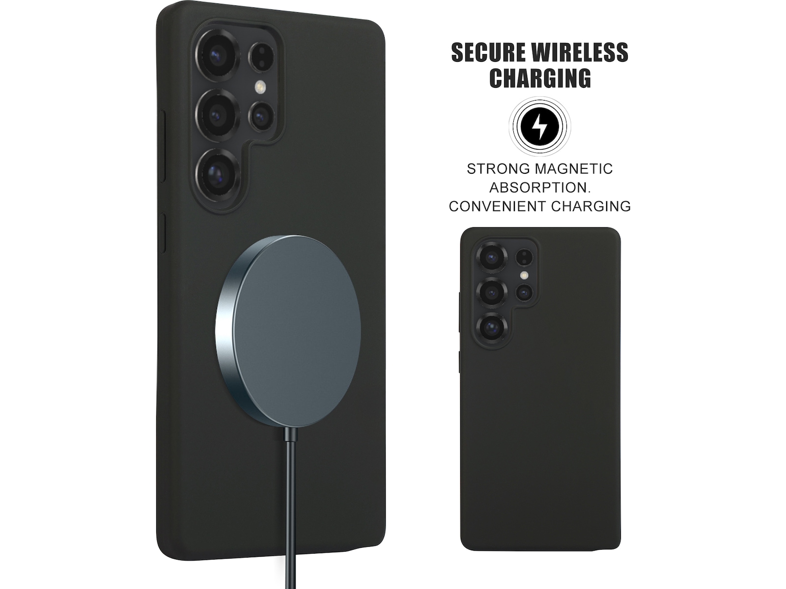 iiglo Galaxy S25 Ultra deksel (sort) Mobildeksel