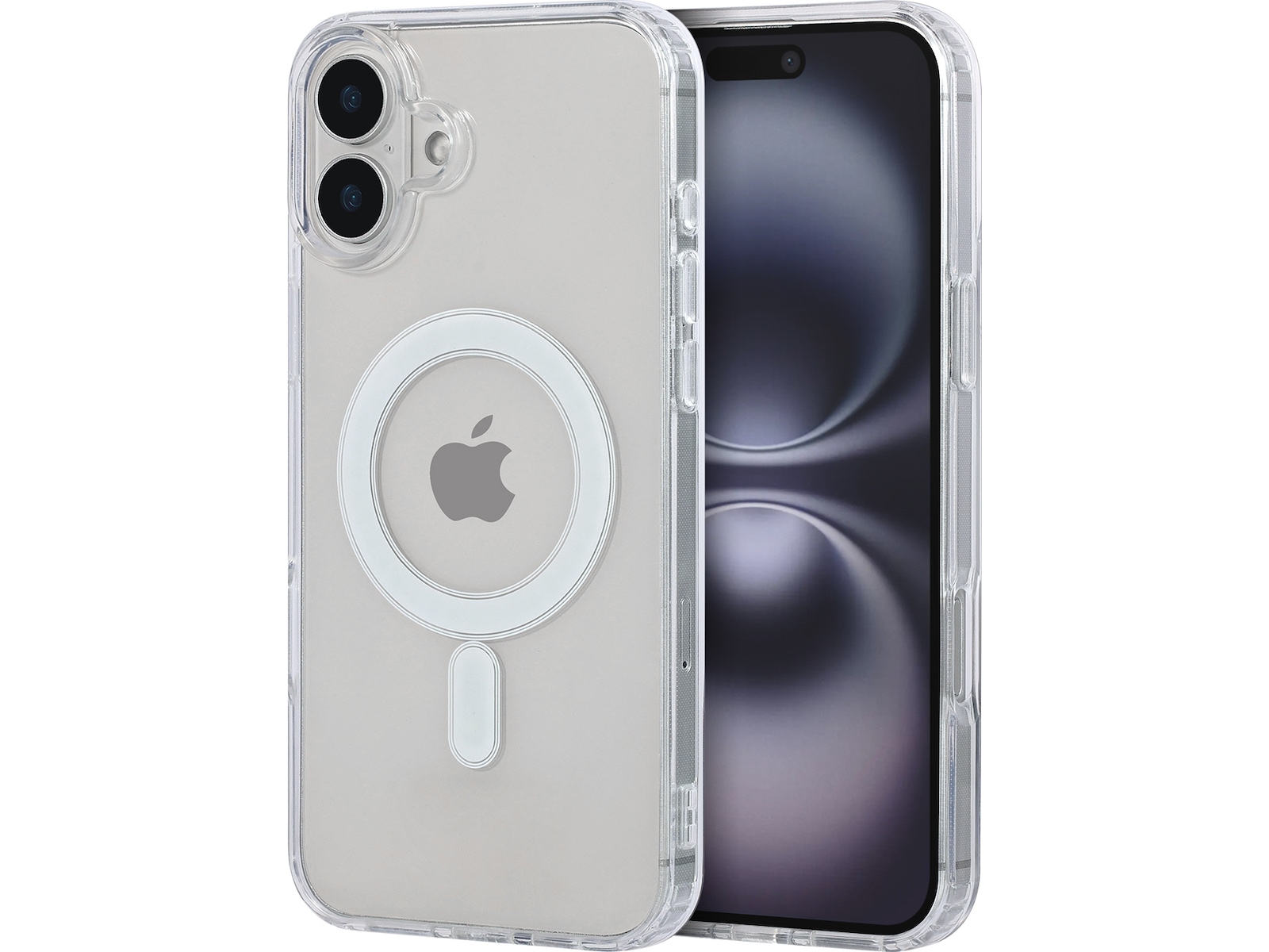 iiglo iPhone 16 Plus Magnetic Clear Case (gjennomsiktig) Mobildeksel