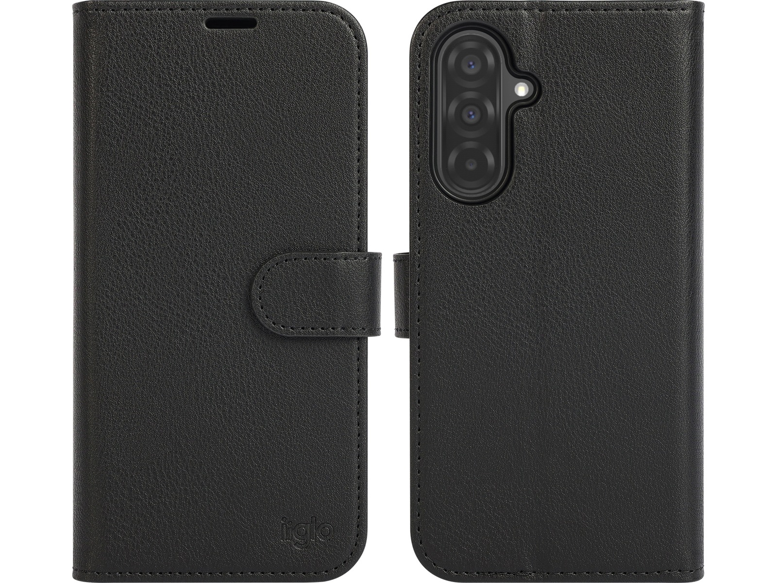 iiglo Galaxy A36 2-i-1 Lommebokdeksel (sort) Mobildeksel