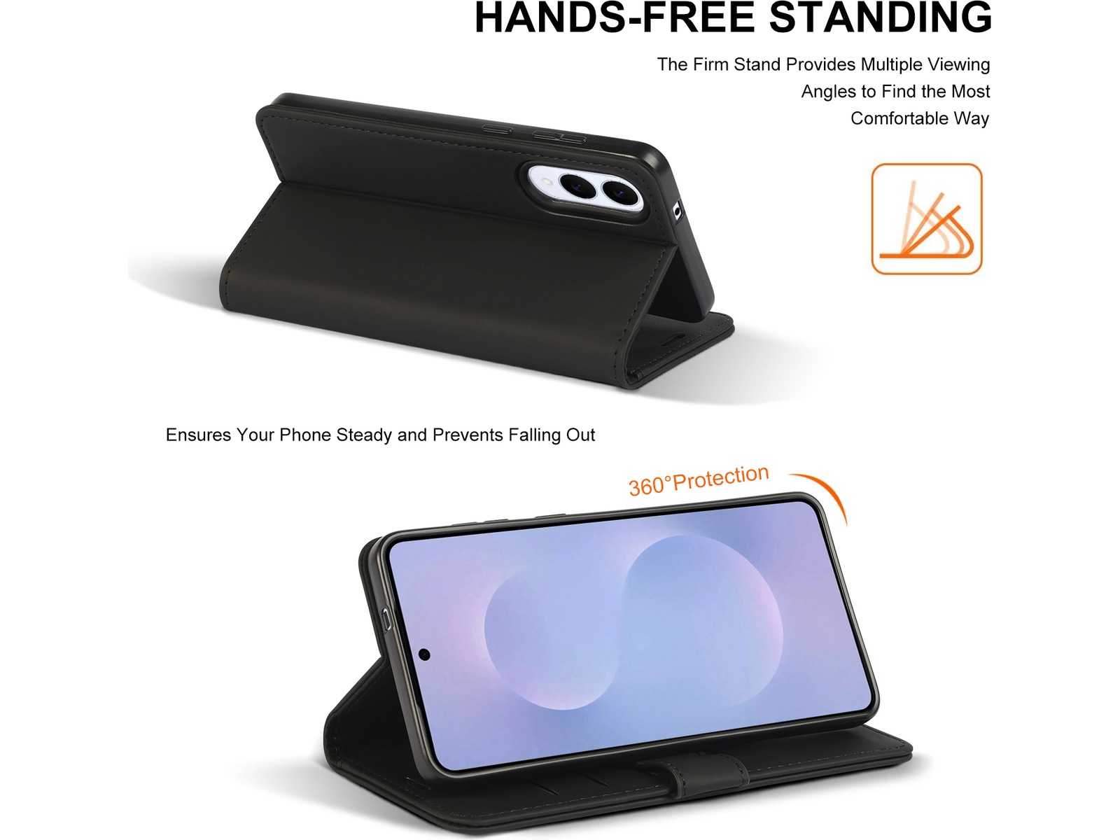 iiglo Galaxy S25 Edge Lommebokdeksel Mobildeksel