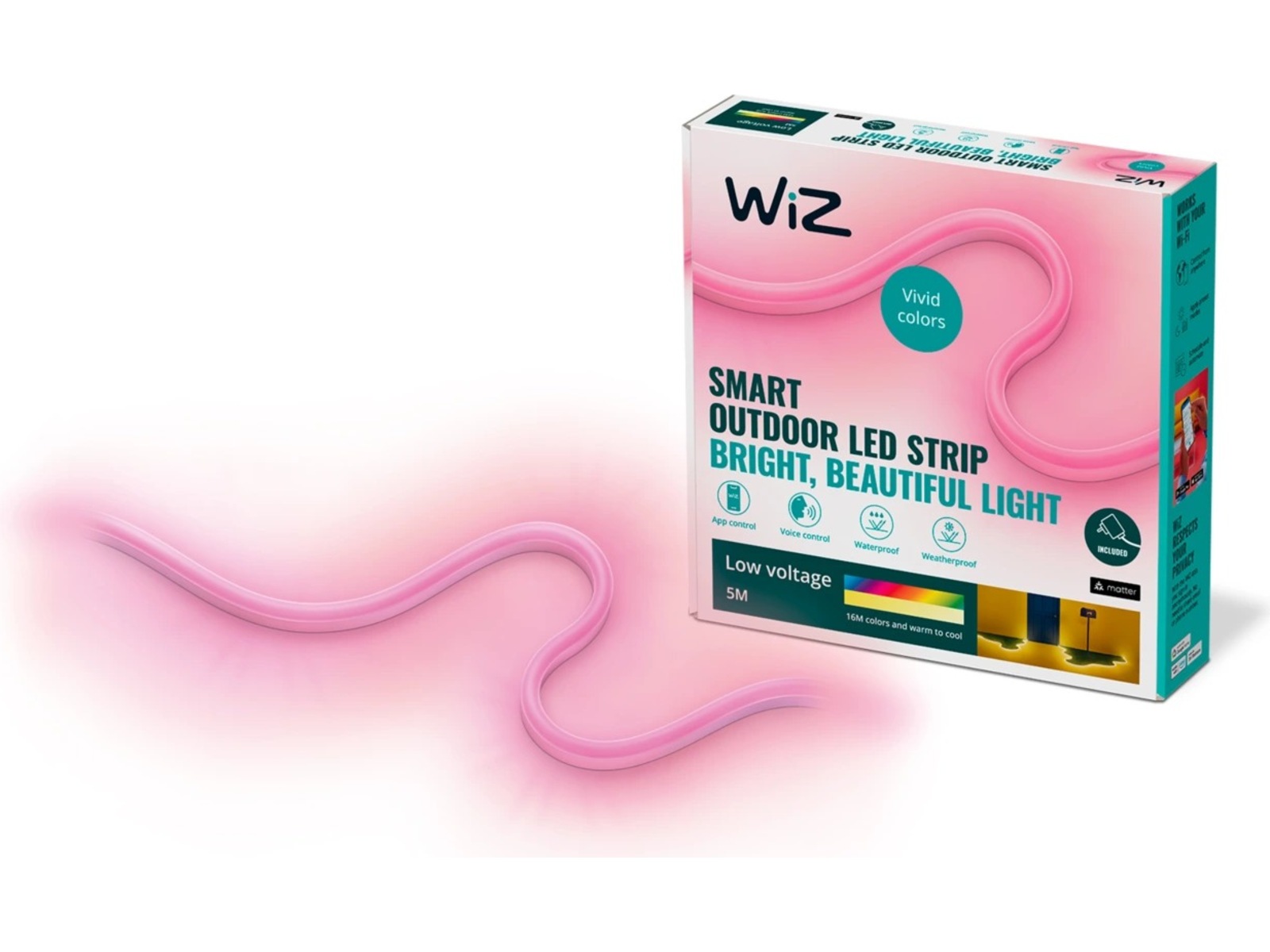 WiZ Utendørs LEDstrip, 5m Led strips & underholdning