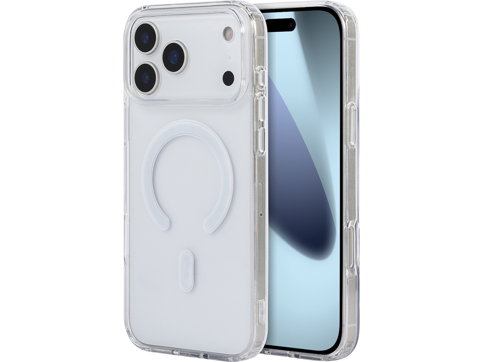 iiglo iPhone 17 Pro Max Magnetic Silikondeksel (gjennomsiktig) Mobildeksel