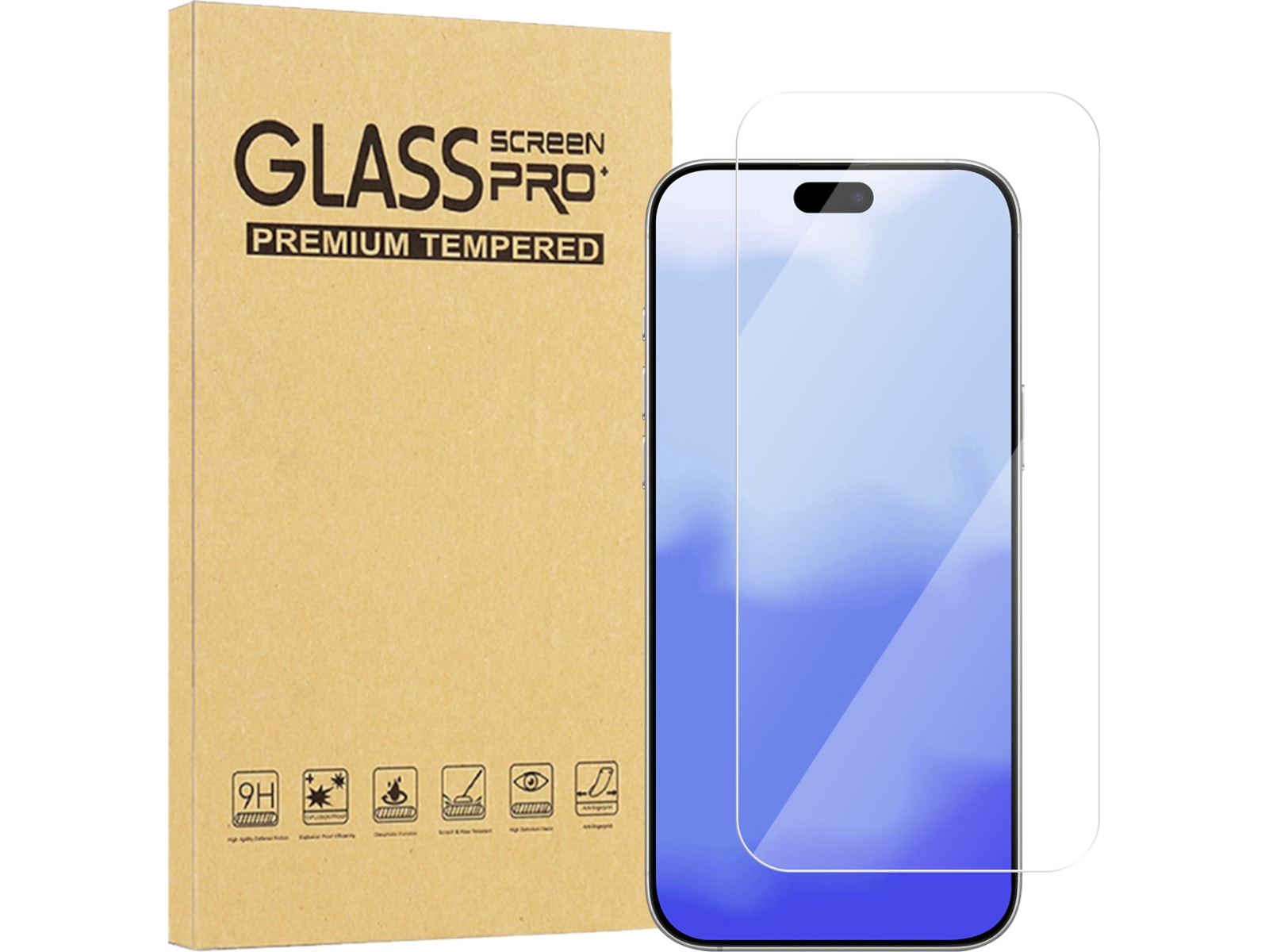 iiglo iPhone 17 / 17 Pro / 16 Pro skjermbeskytter Skjermbeskytter