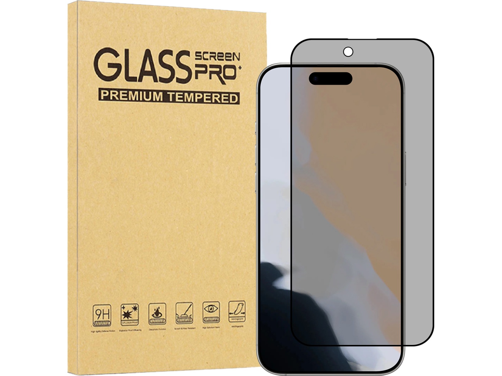 iiglo iPhone Air Privacy skjermbeskytter Skjermbeskytter