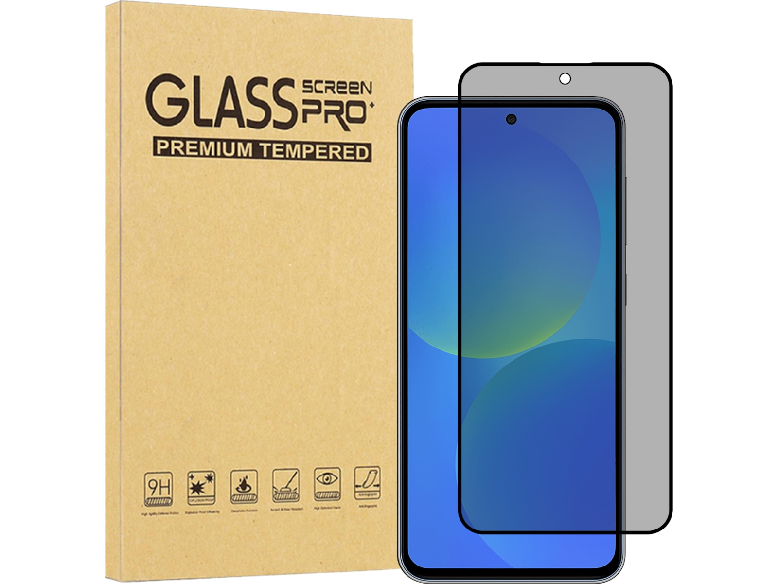 iiglo Galaxy A37/A57 Privacy skjermbeskytter Skjermbeskytter