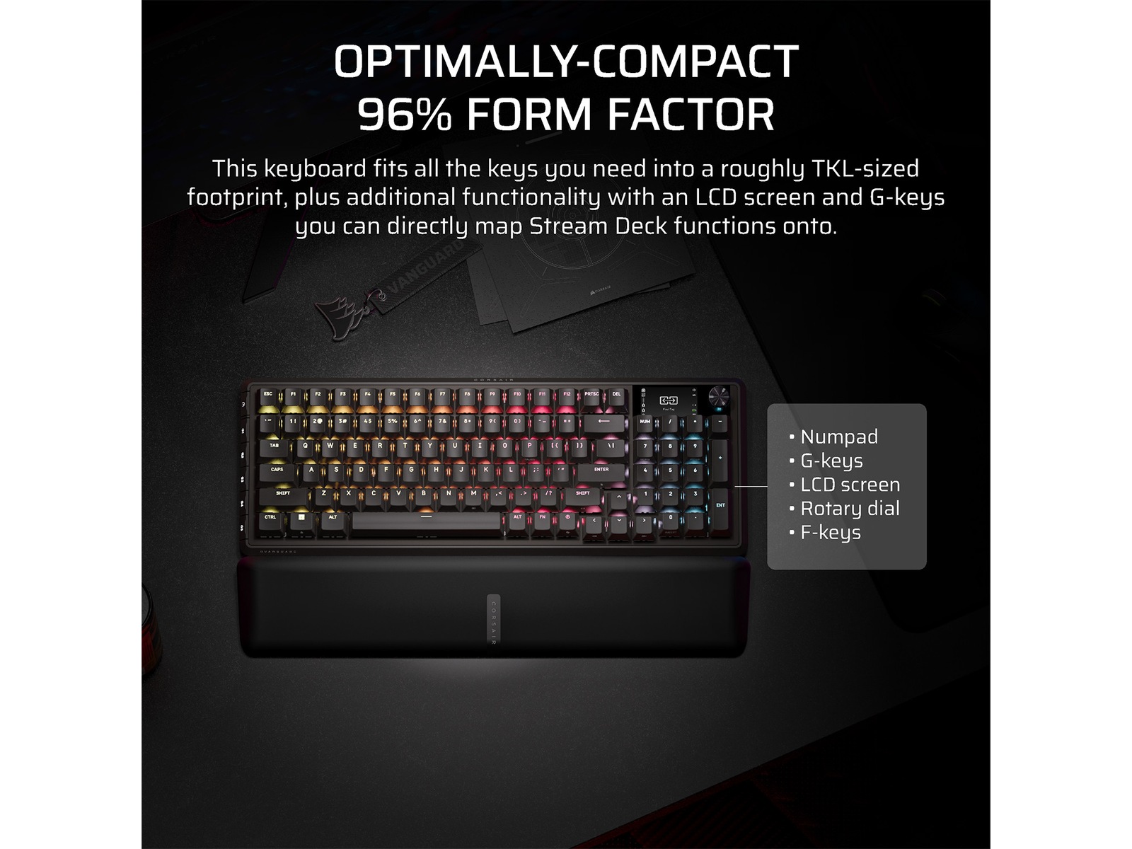 CORSAIR VANGUARD 96 WIRELESS Gaming Tastatur Gamingtastatur