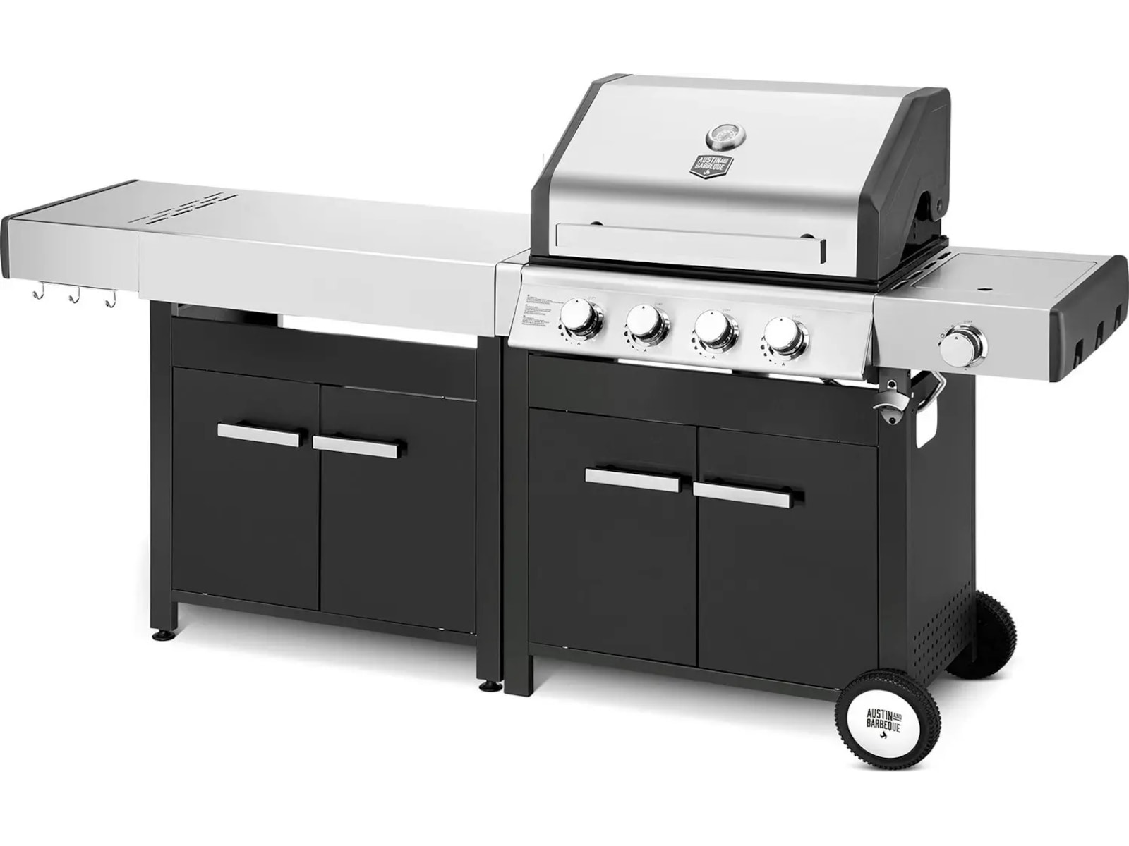 Austin and Barbeque Sidobord med skåpsförvaring Grillverktøy & tilbehørssett