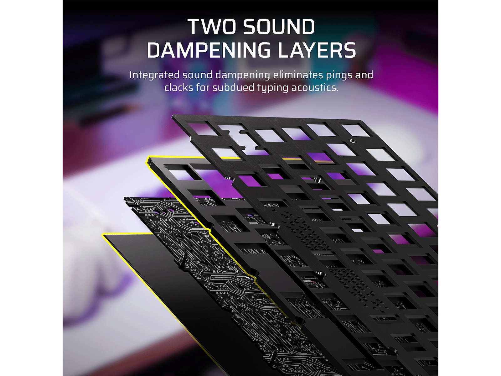 CORSAIR K65 PLUS WIRELESS Gaming Tastatur (Atomic Purple) Tastatur