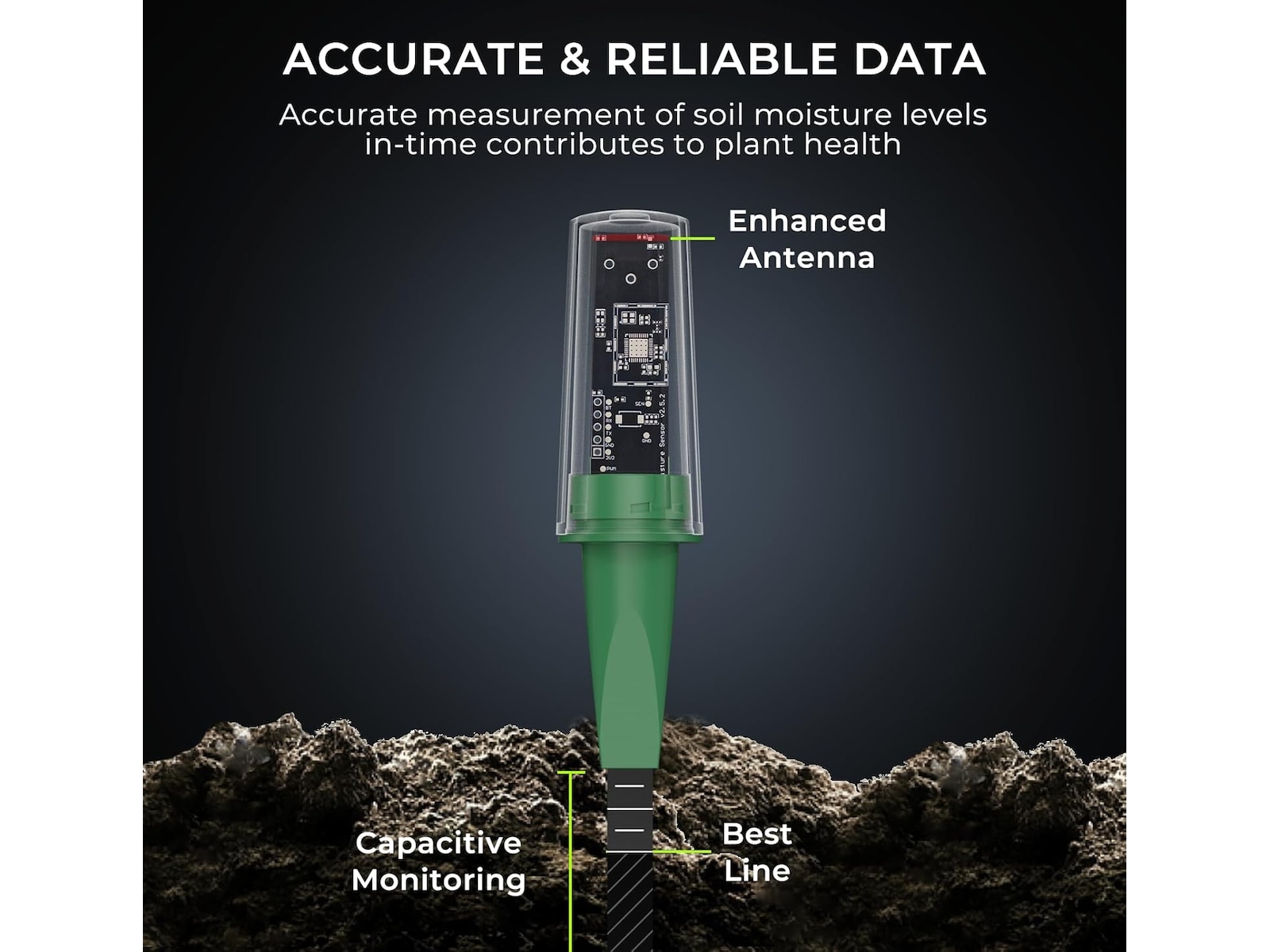 THIRDREALITY Smart Soil Moisture Sensor Gen2 Sensorer