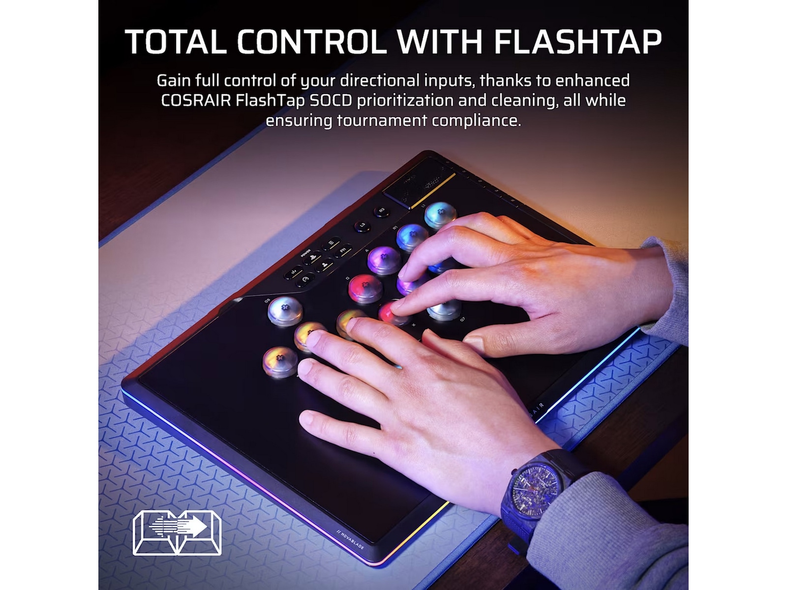 Corsair Novablade Pro Fighting Game Kontroller Gamepad