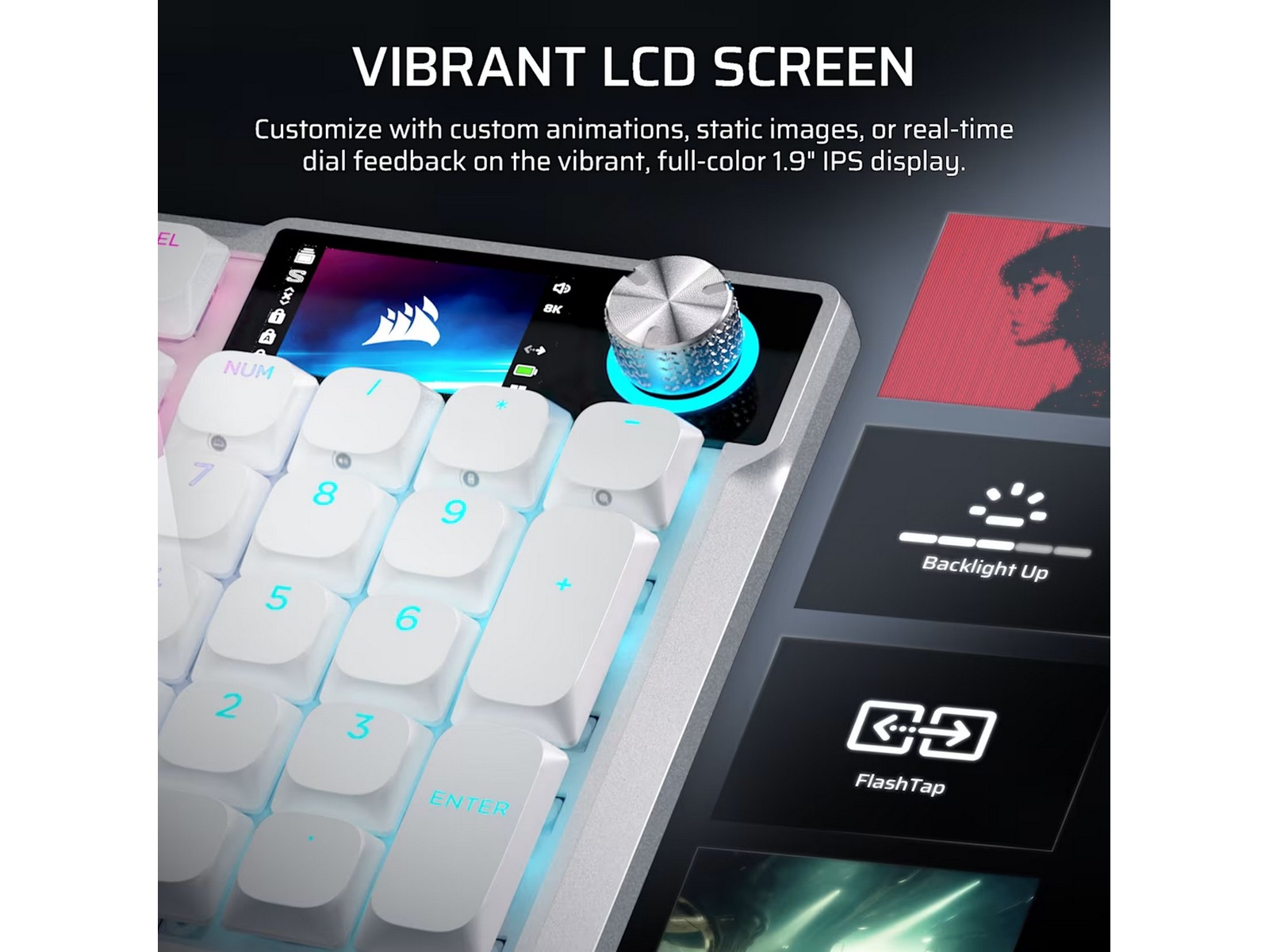 Corsair Vanguard Air 99 Trådløst Gamingtastatur (hvit) Gamingtastatur