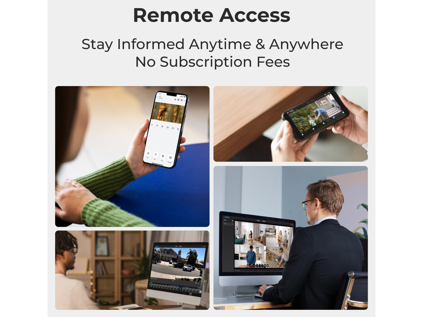 Reolink E1 Outdoor WiFi utendørs overvåkningskamera (sort) Overvåkningskameraer