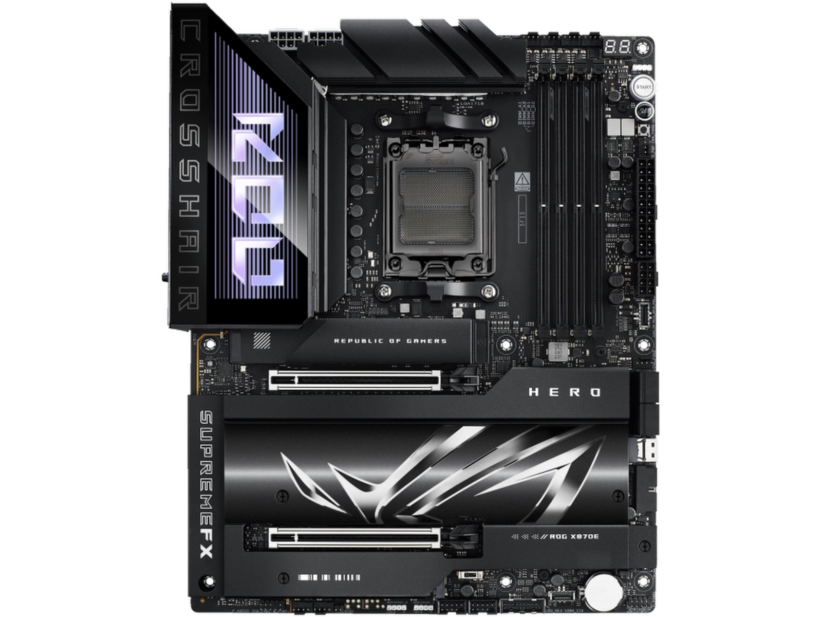 ASUS ROG Crosshair X870E Hero Hovedkort AMD Socket