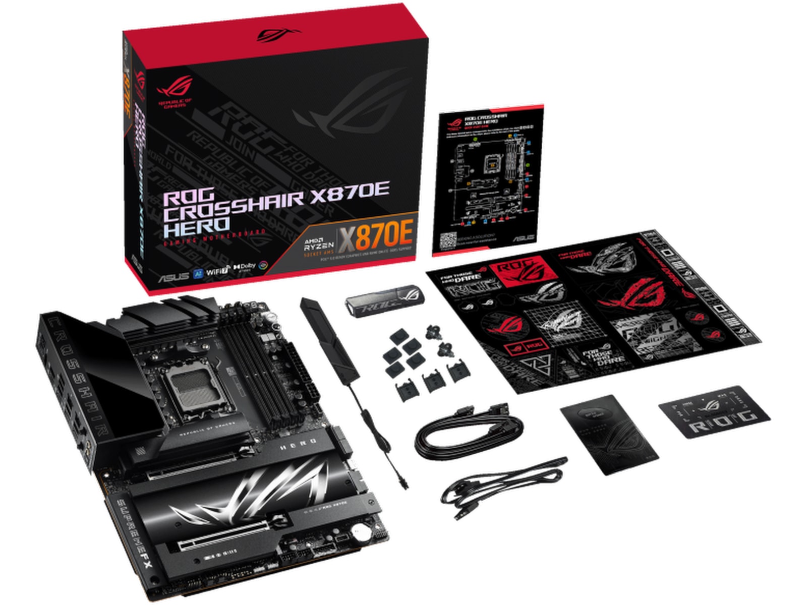 ASUS ROG Crosshair X870E Hero Hovedkort AMD Socket