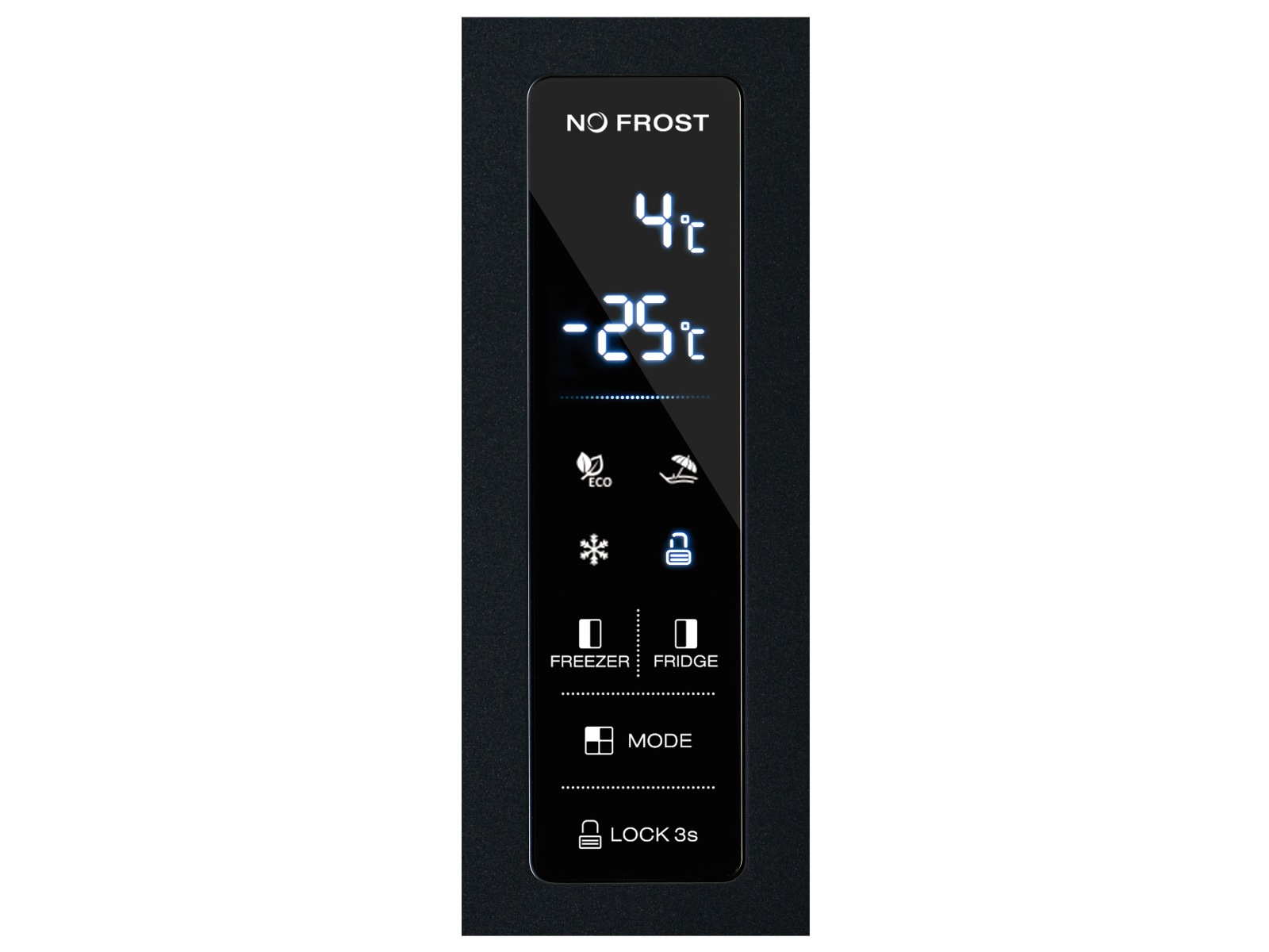 Avant MDR79DI1 Side-by-side kjøle- og fryseskap (sort) Side-by-side kjøleskap