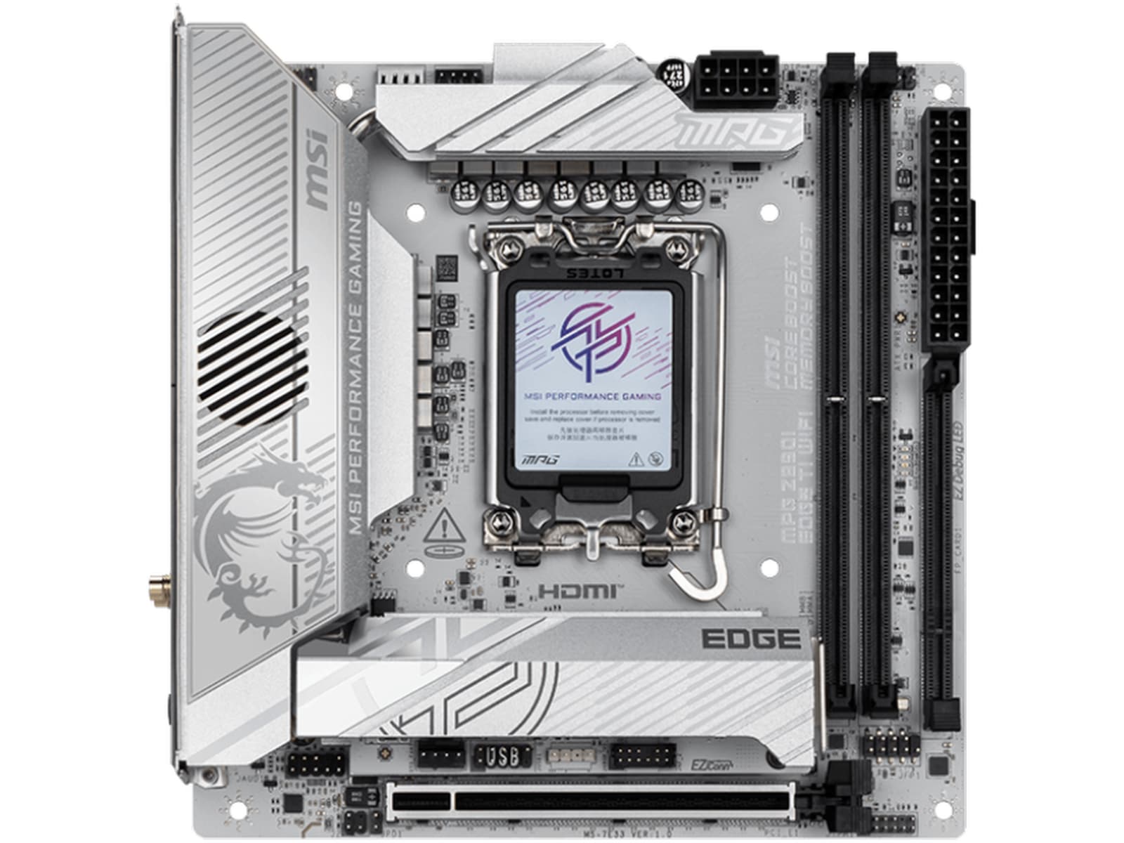 MSI MPG Z890I EDGE TI WIFI Hovedkort Intel Socket