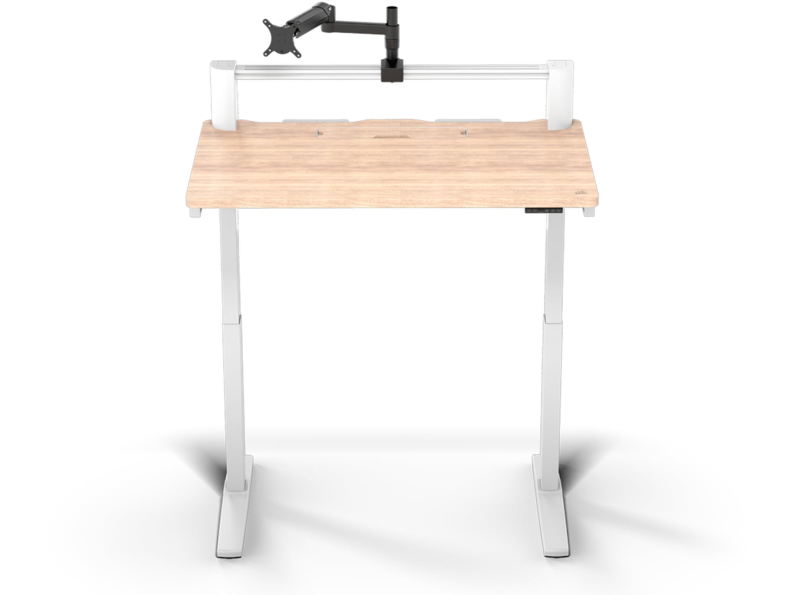 Corsair Platform:4 Elevate skrivebord (hvit/lys tre) Gamingdesk