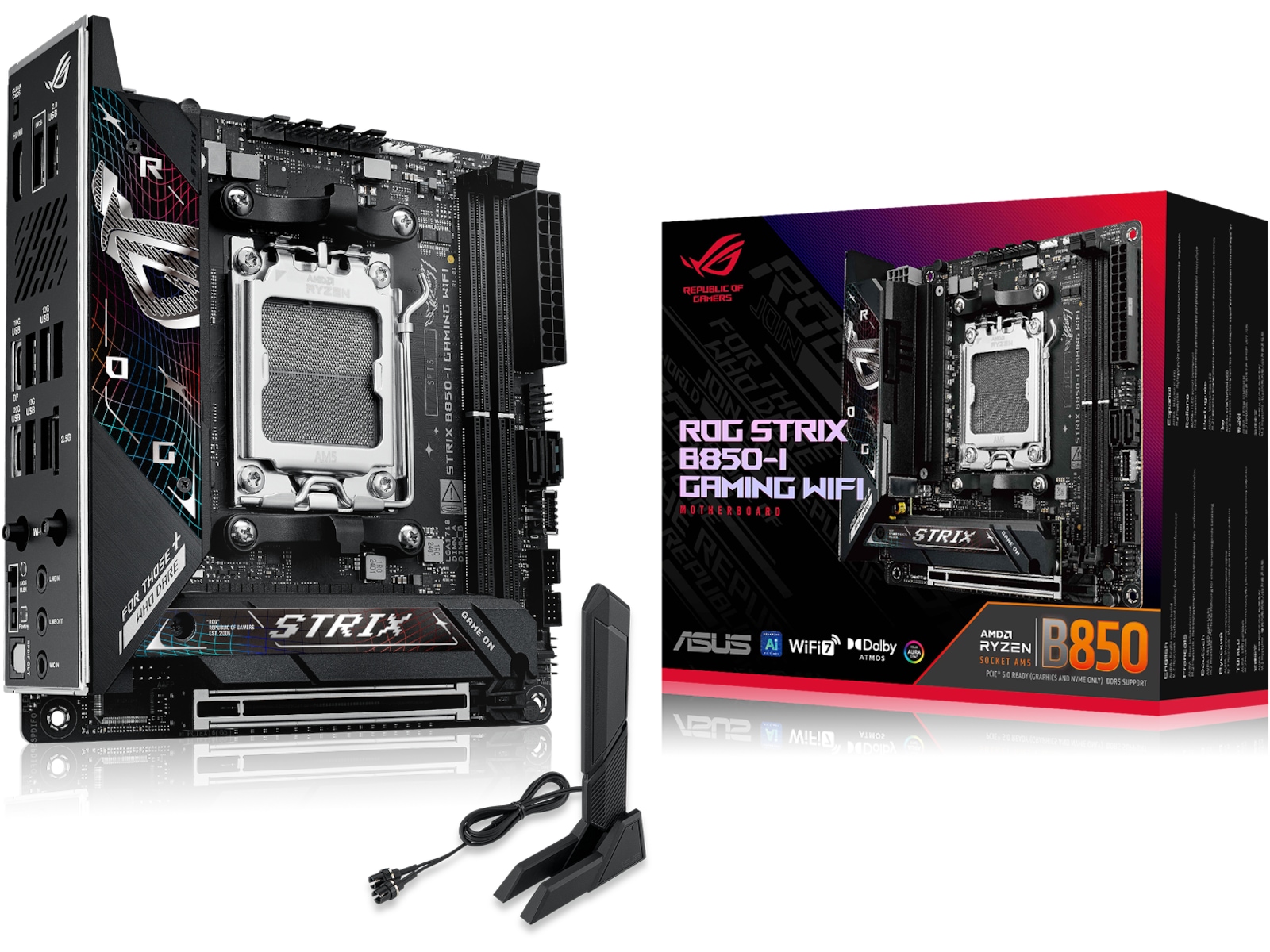 ASUS ROG STRIX B850-I GAMING WIFI Hovedkort AMD Socket