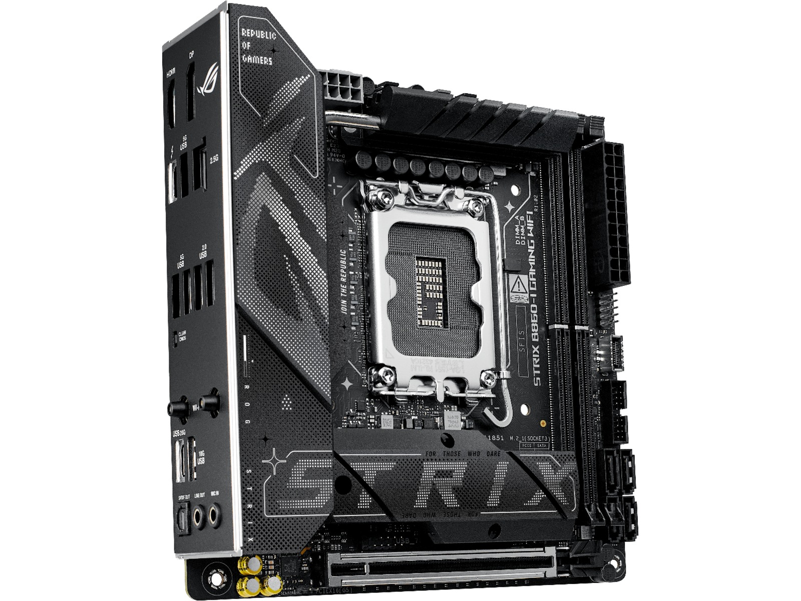 ASUS ROG STRIX B860-I GAMING WIFI Hovedkort Intel Socket