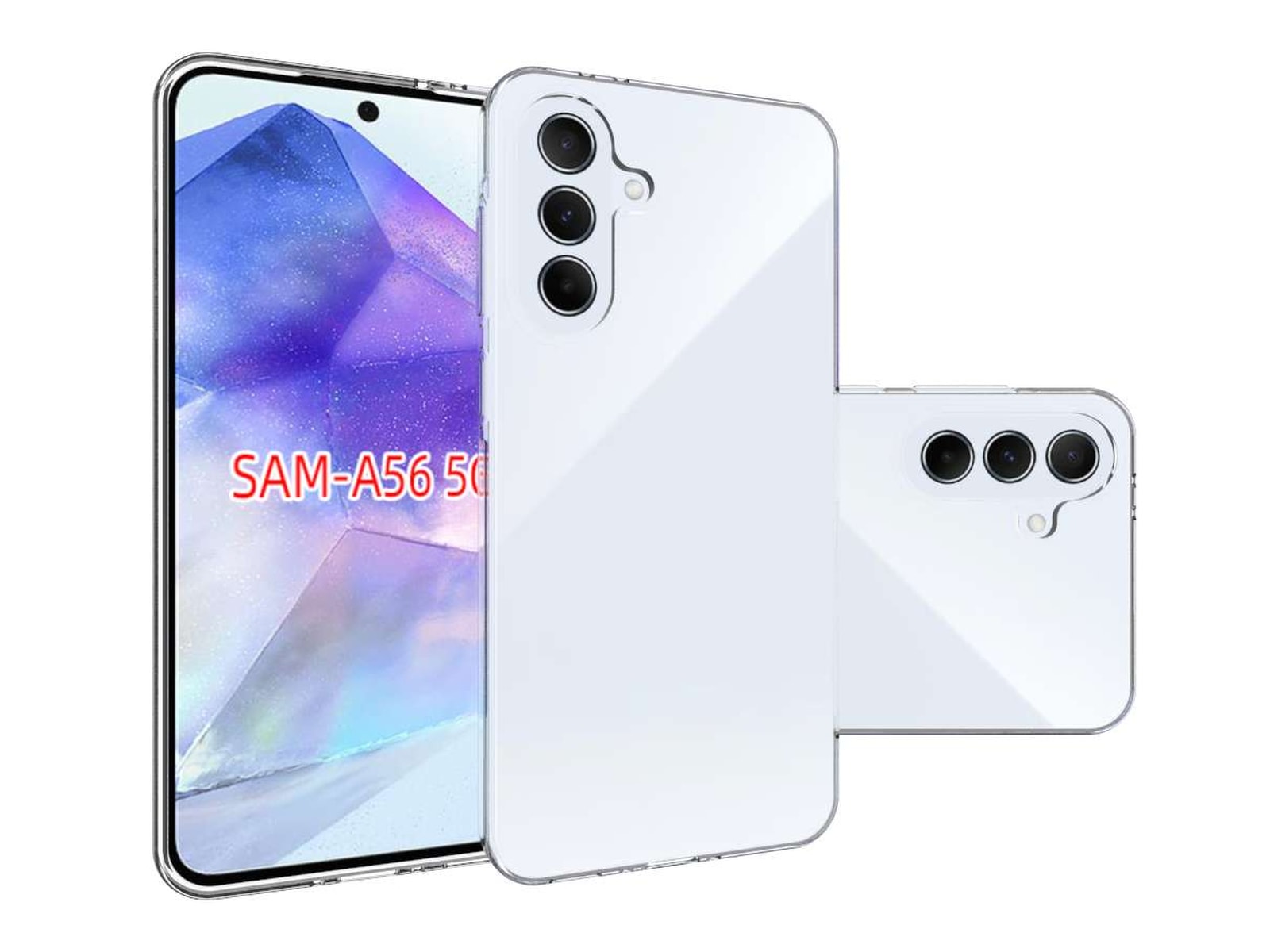 iiglo Galaxy A56 Silikondeksel (gjennomsiktig) Mobildeksel