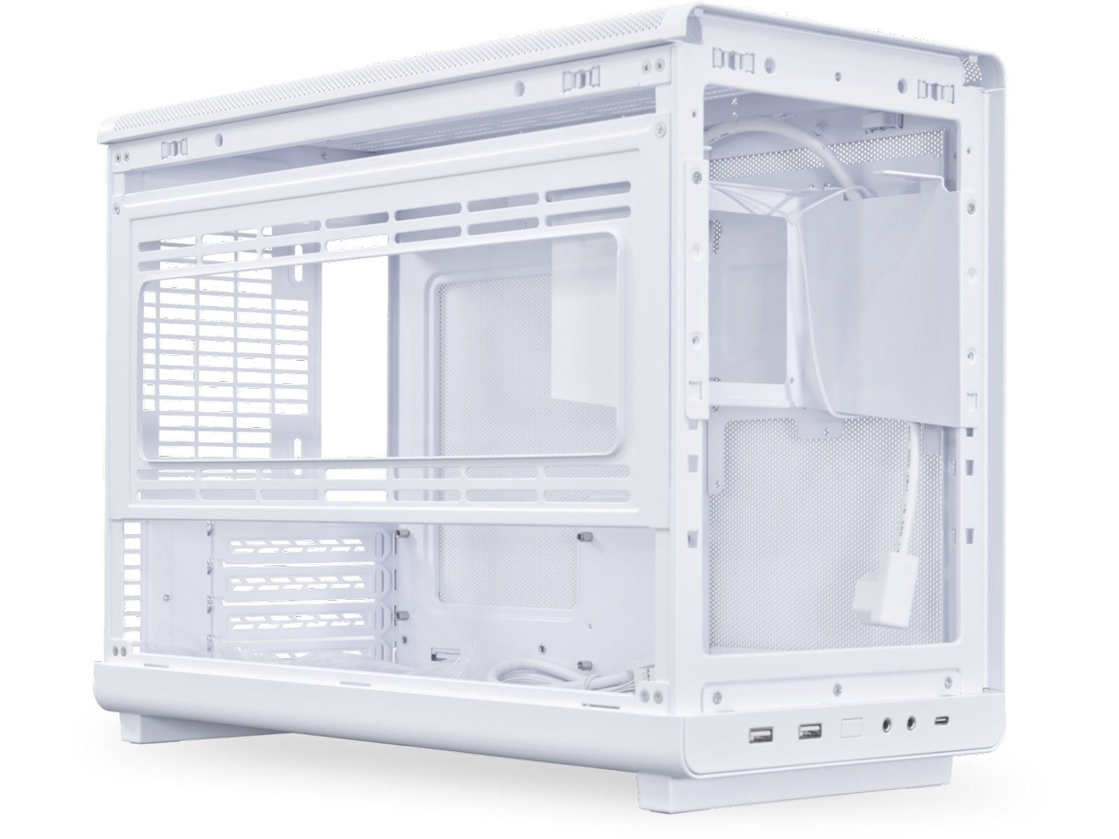 Lian Li A3- mATX-WD (hvit/beech) Midi tower