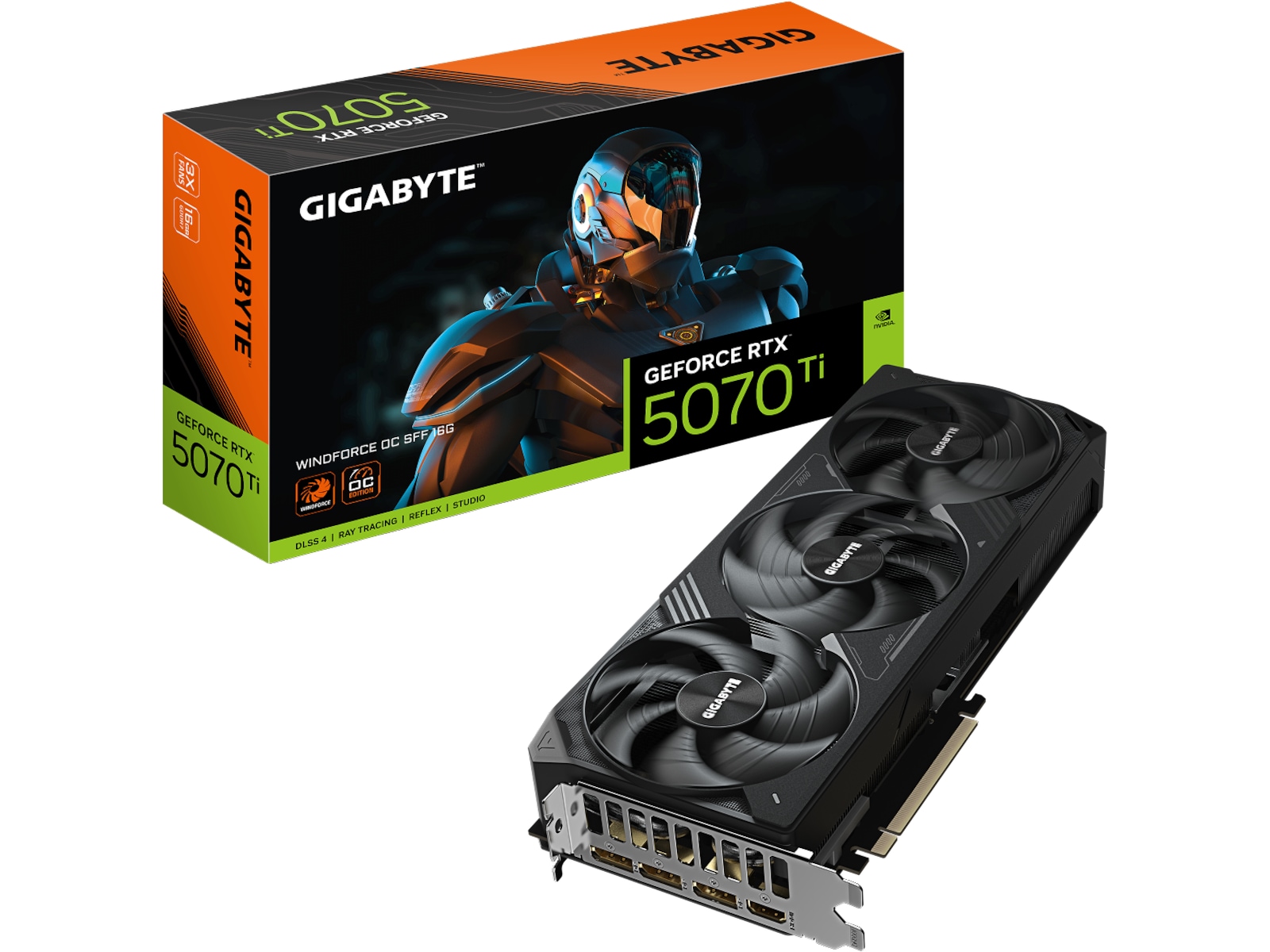 Gigabyte GeForce RTX 5070 Ti WINDFORCE OC SFF Skjermkort