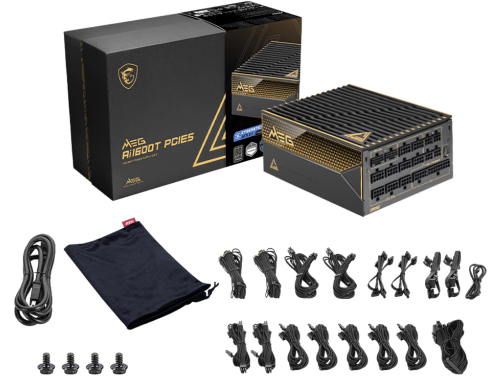 MSI MEG Ai1600T PCIE 5 PSU Enheter