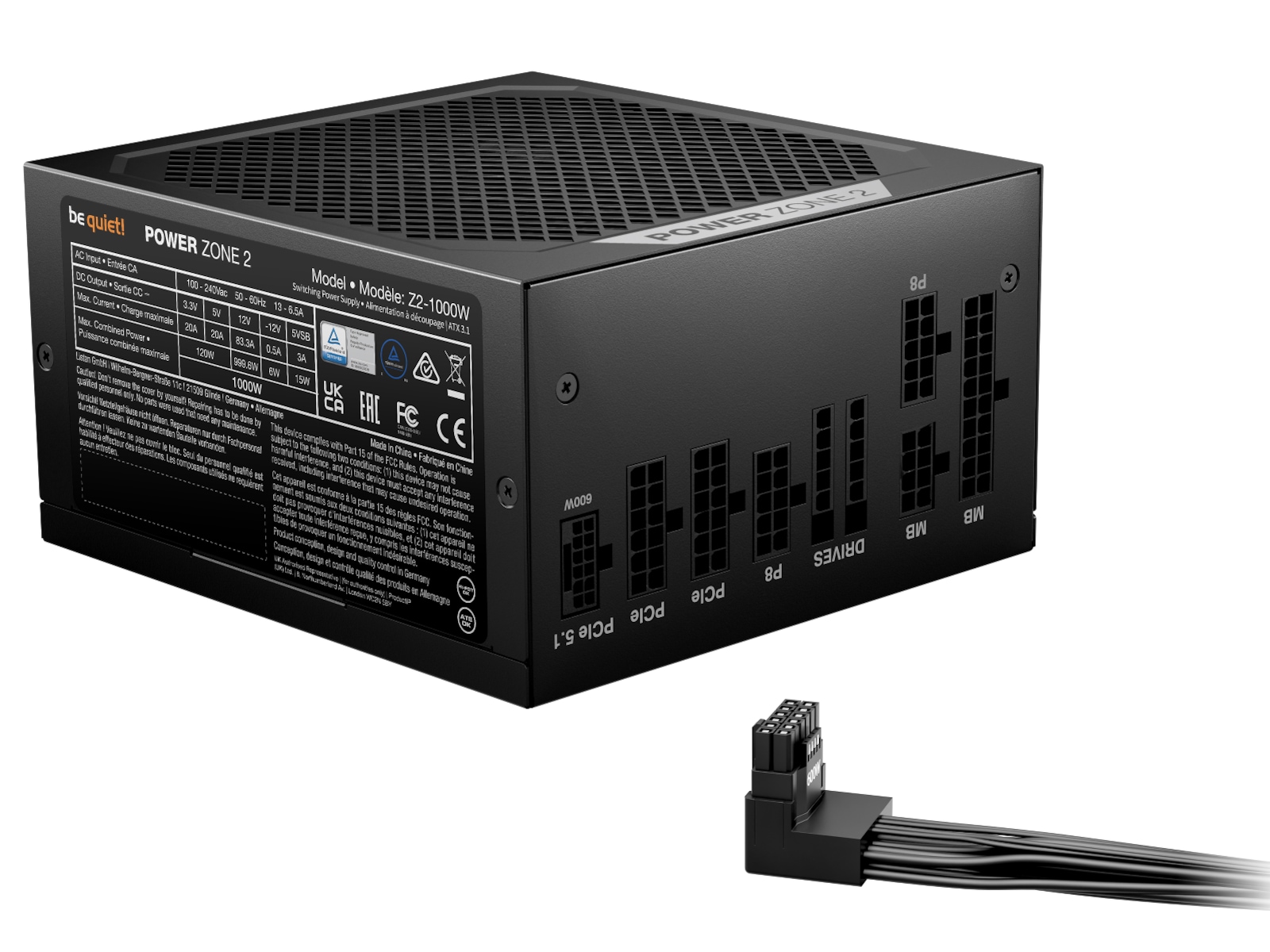 be quiet! Power Zone 2 1000W PSU Enheter