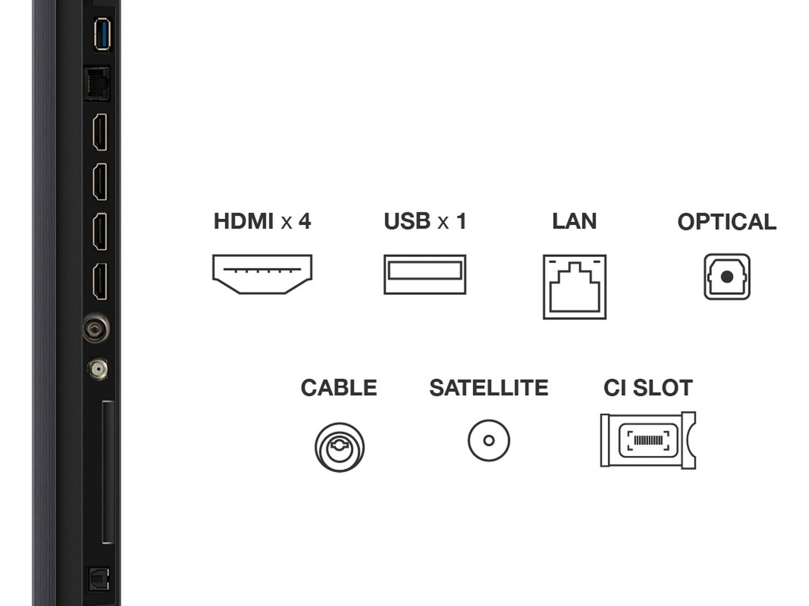 TCL 98" Q7C 4K QD-Mini LED Google TV Over 80 tommer TV