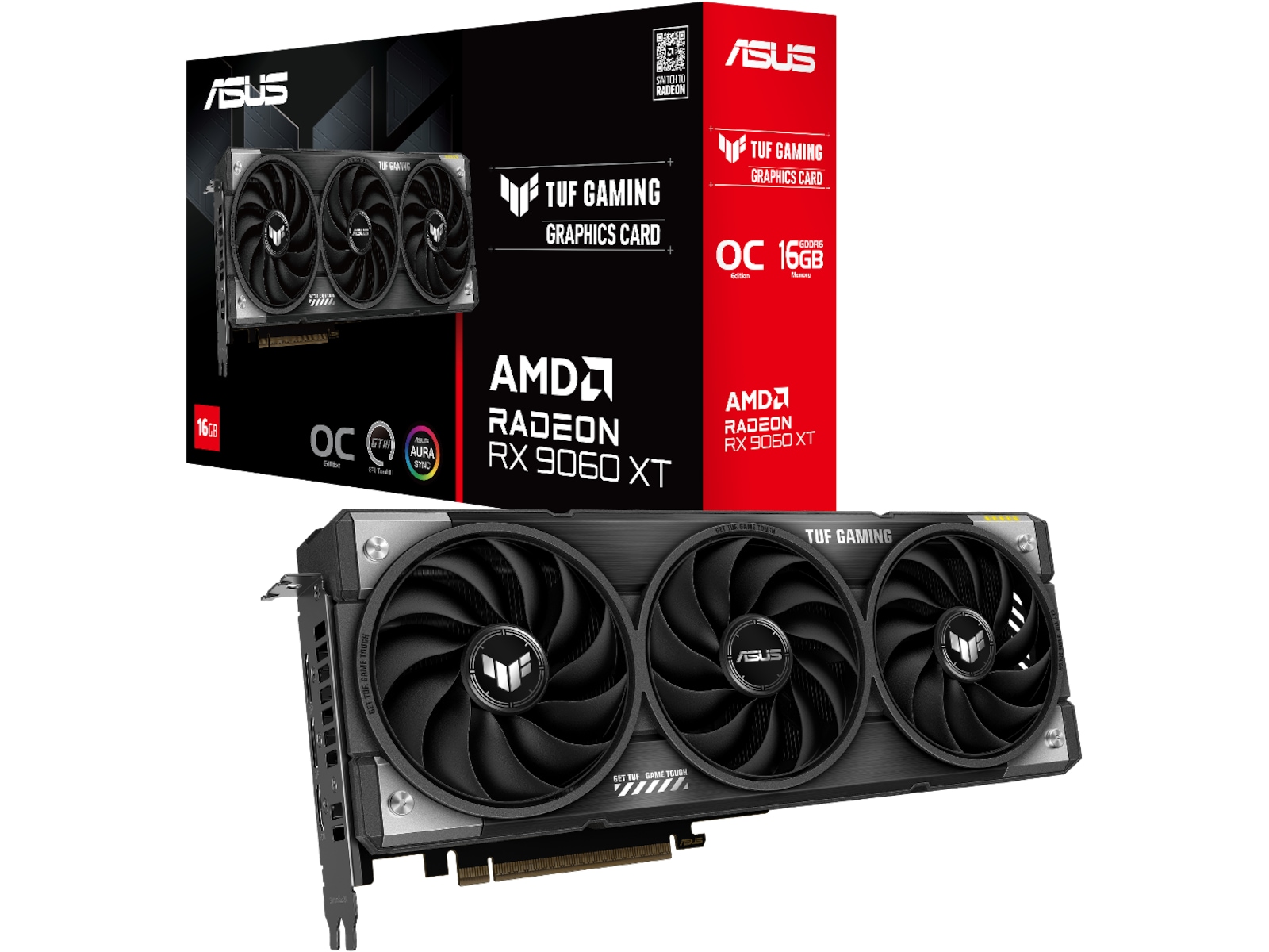 Asus TUF Gaming Radeon RX 9060 XT OC Skjermkort