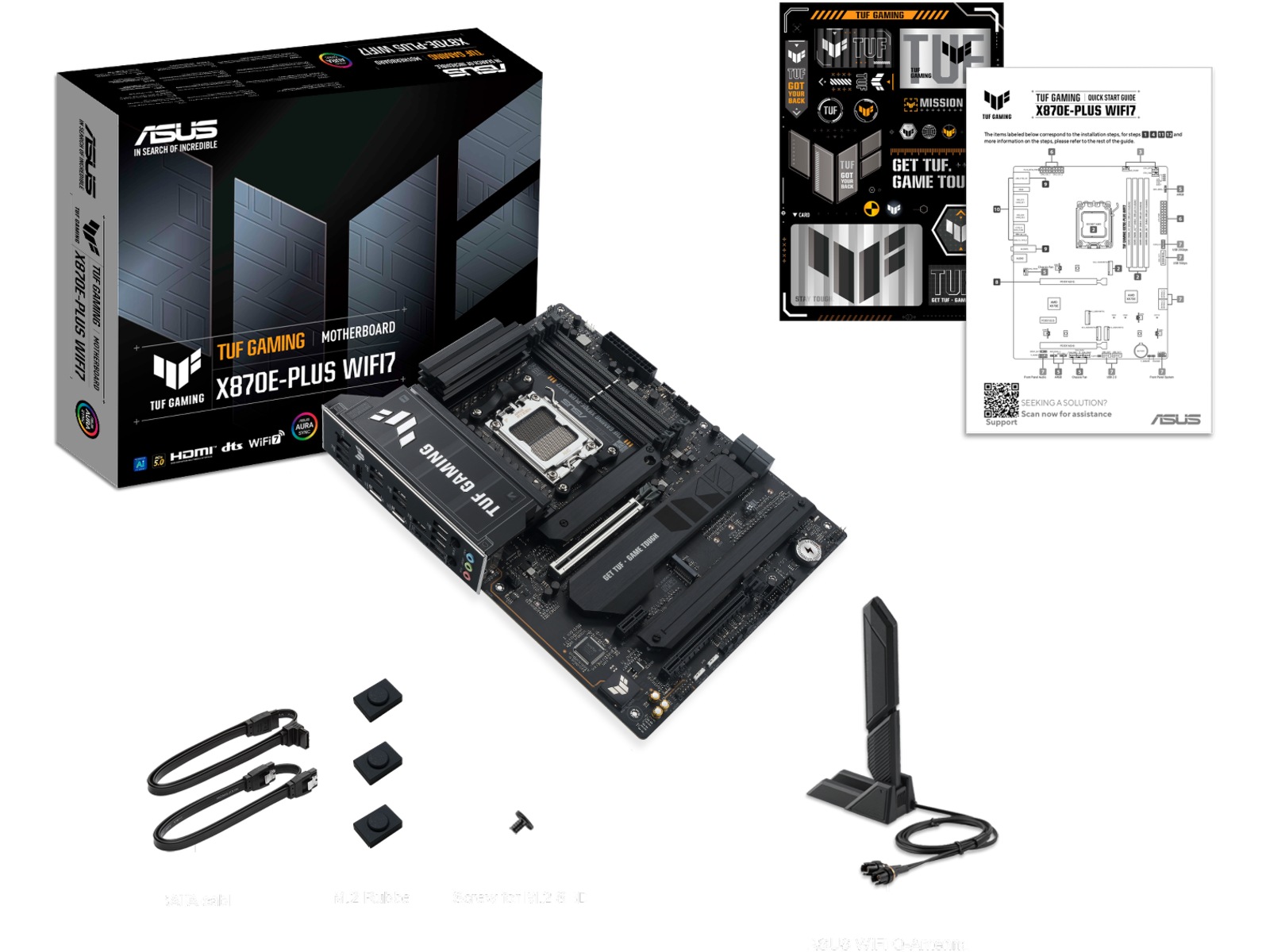 Asus TUF Gaming X870E-PLUS WIFI7 Hovedkort AMD Socket