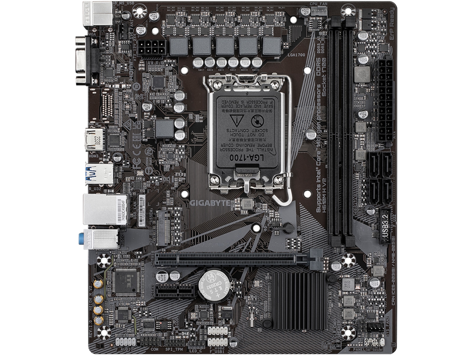 Gigabyte H610M H V2 Hovedkort Intel Socket