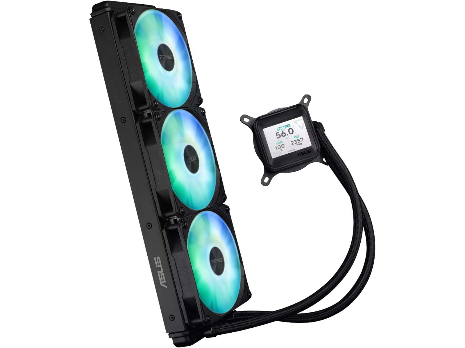 Asus Prime LC 360 ARGB LCD Kjøler (sort) CPU - Vannkjøling